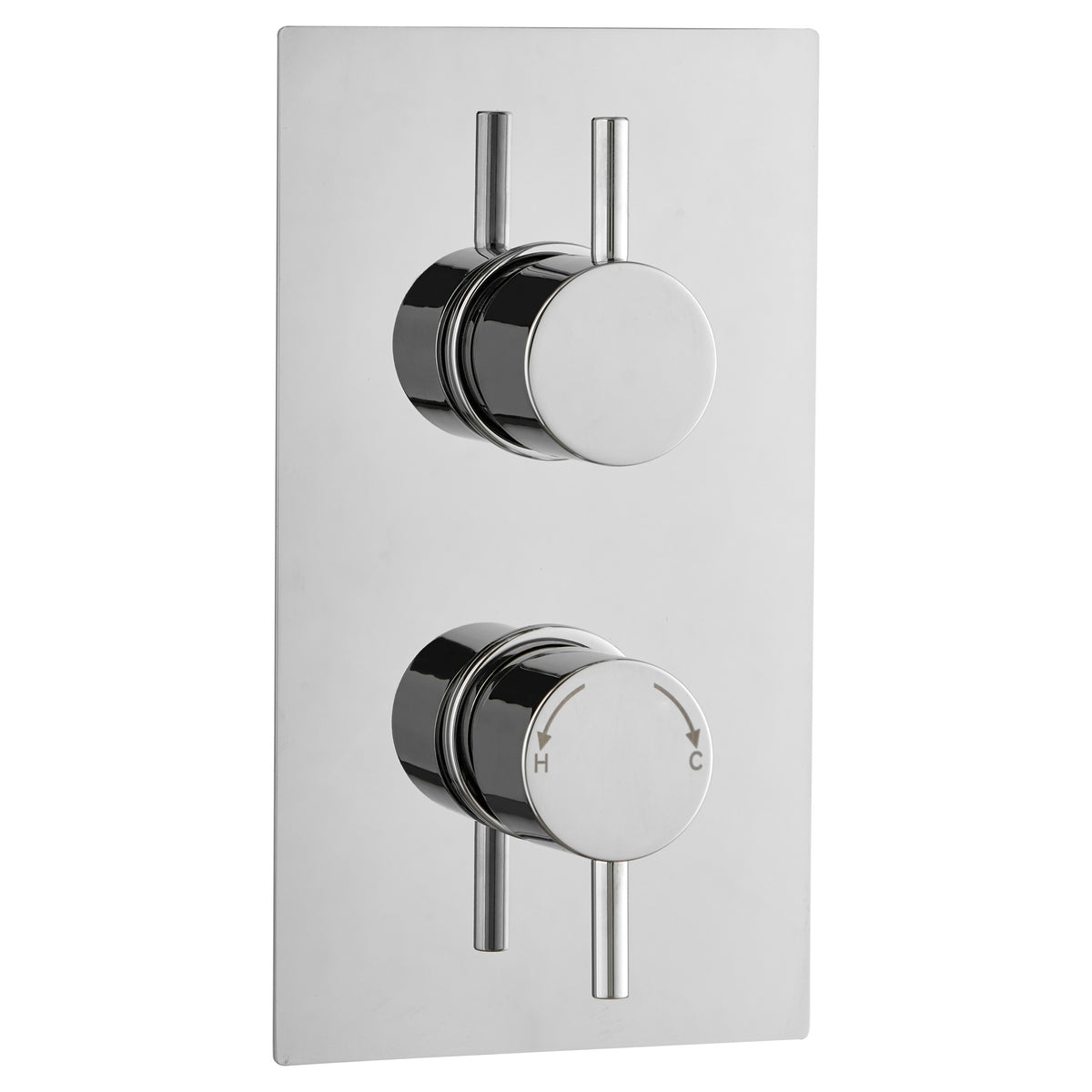 Tailored Round 1 Outlet 2 Handel Thermostatic Concealed Shower Valve - Chrome