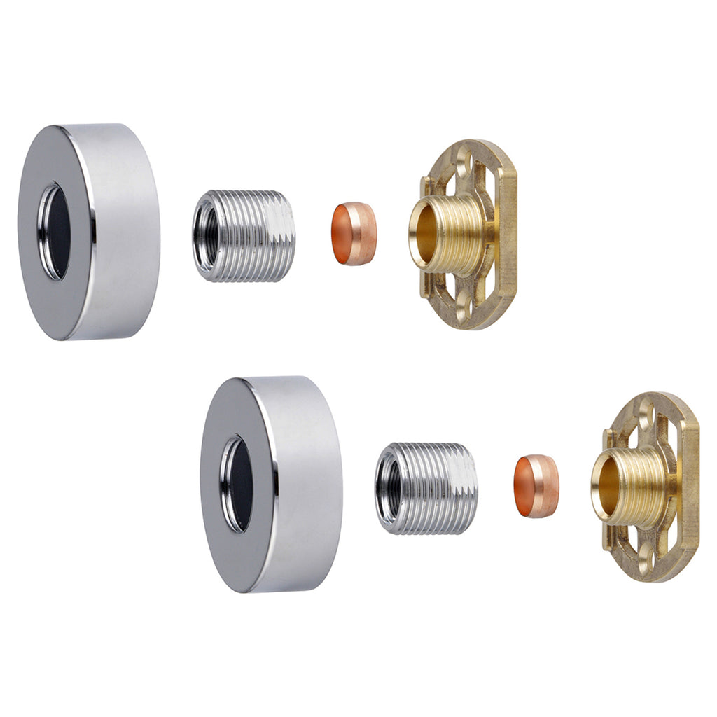 Tailored Round Easy-Fit Shower Kit - Chrome - 35