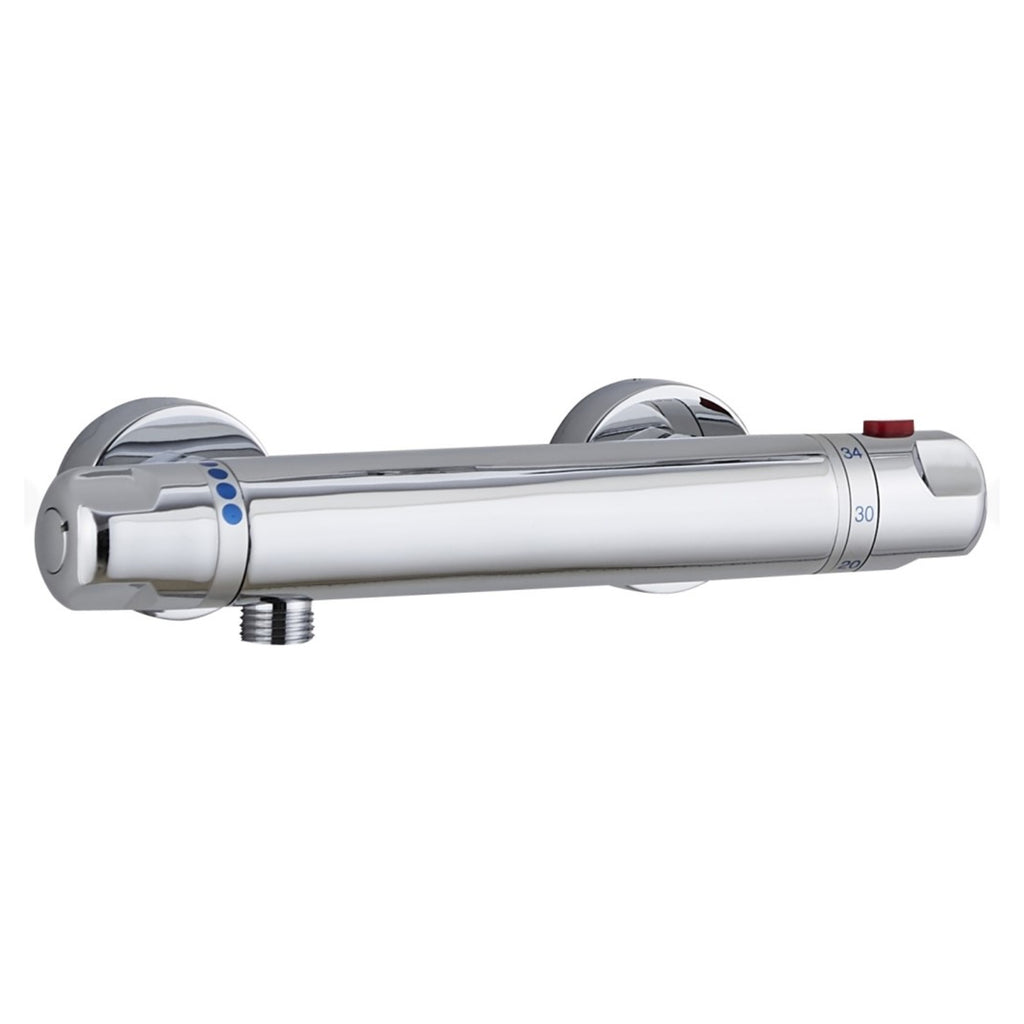 Tailored Low Pressure High Flow 1 Outlet Bar Shower Valve With Easy Fit Kit - Chrome - 38