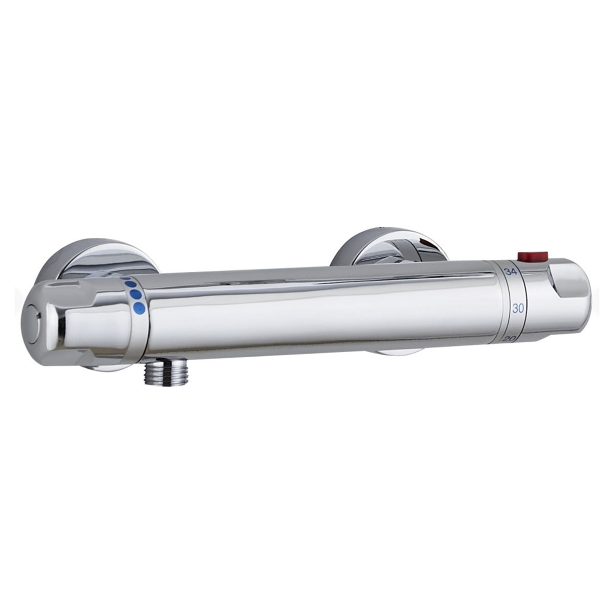 Tailored Low Pressure High Flow 1 Outlet Bar Shower Valve With Easy Fit Kit - Chrome - 38