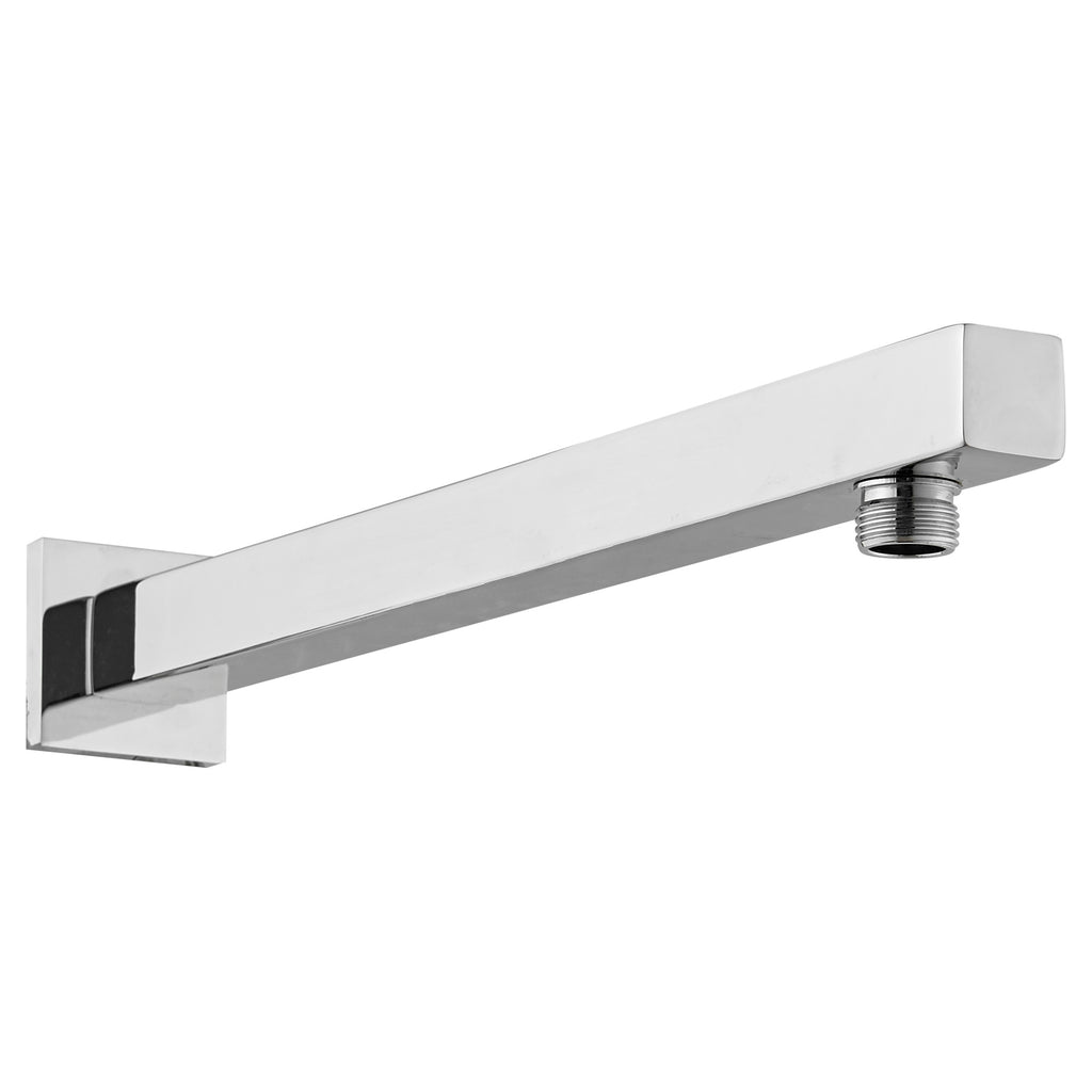 Tailored Square Wall Mounted Shower Arm - 345mm Long, Chrome