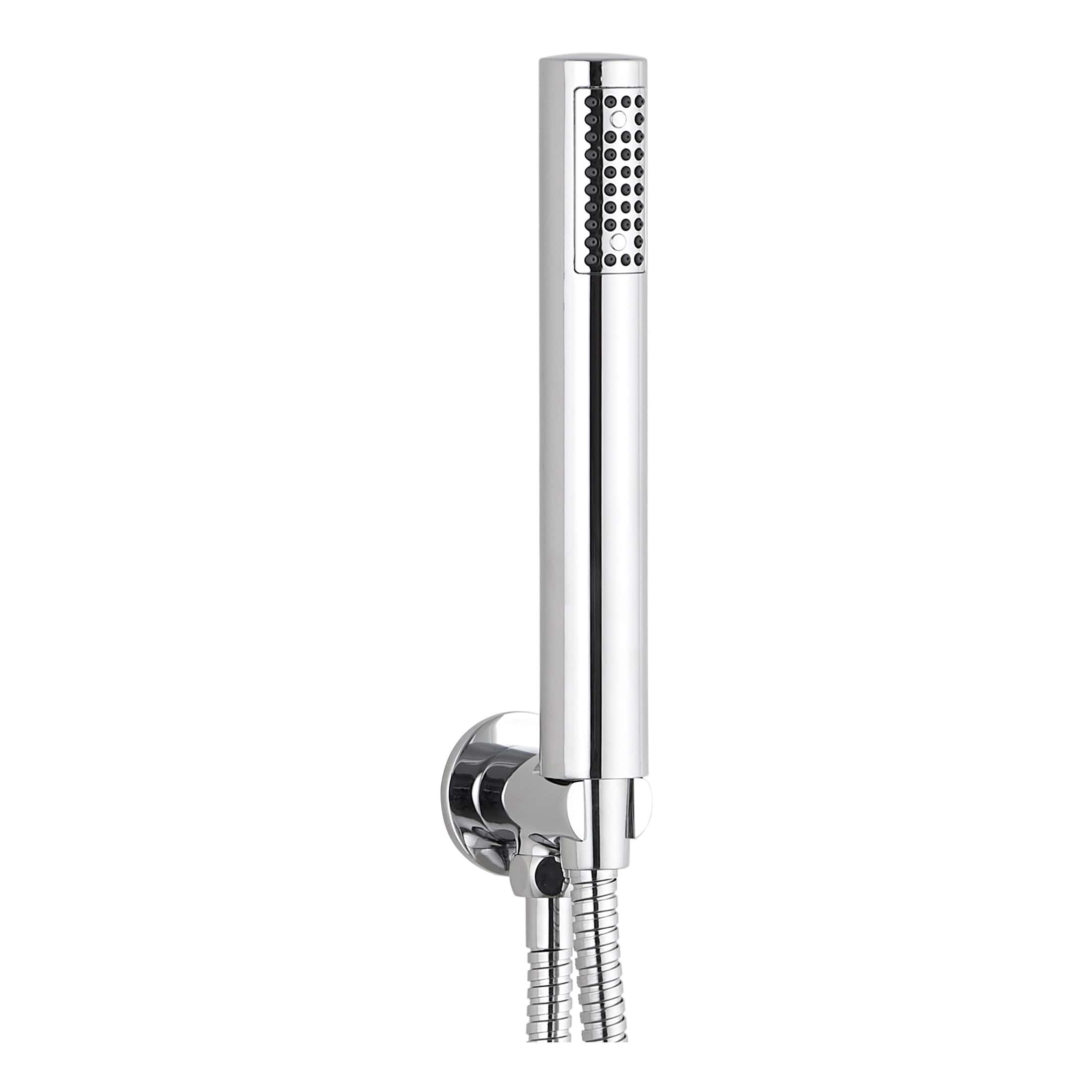 Shower head with sleek chrome finish, modern design, and adjustable settings, perfect for contemporary bathroom renovations and high-quality shower installations.
