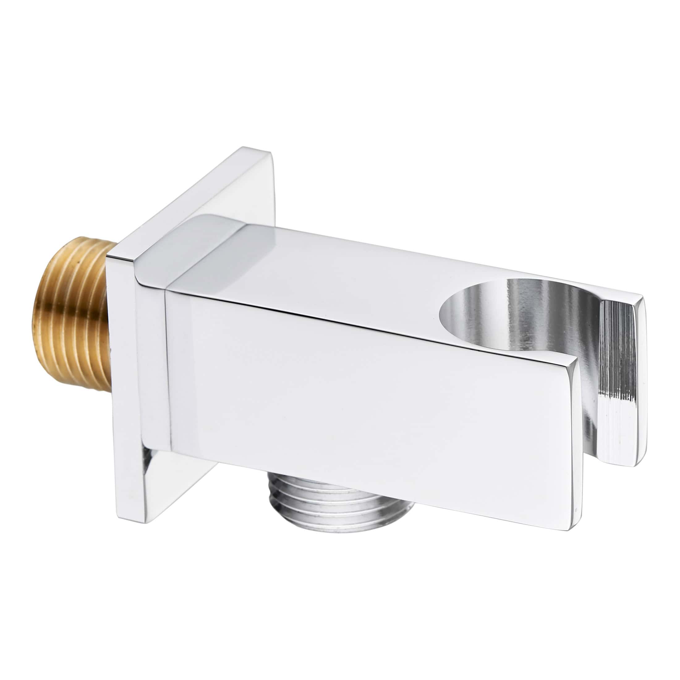 Polished chrome bathroom diverter valve with brass fittings for shower and bath installation. Elegant design to enhance modern bathroom functionality.