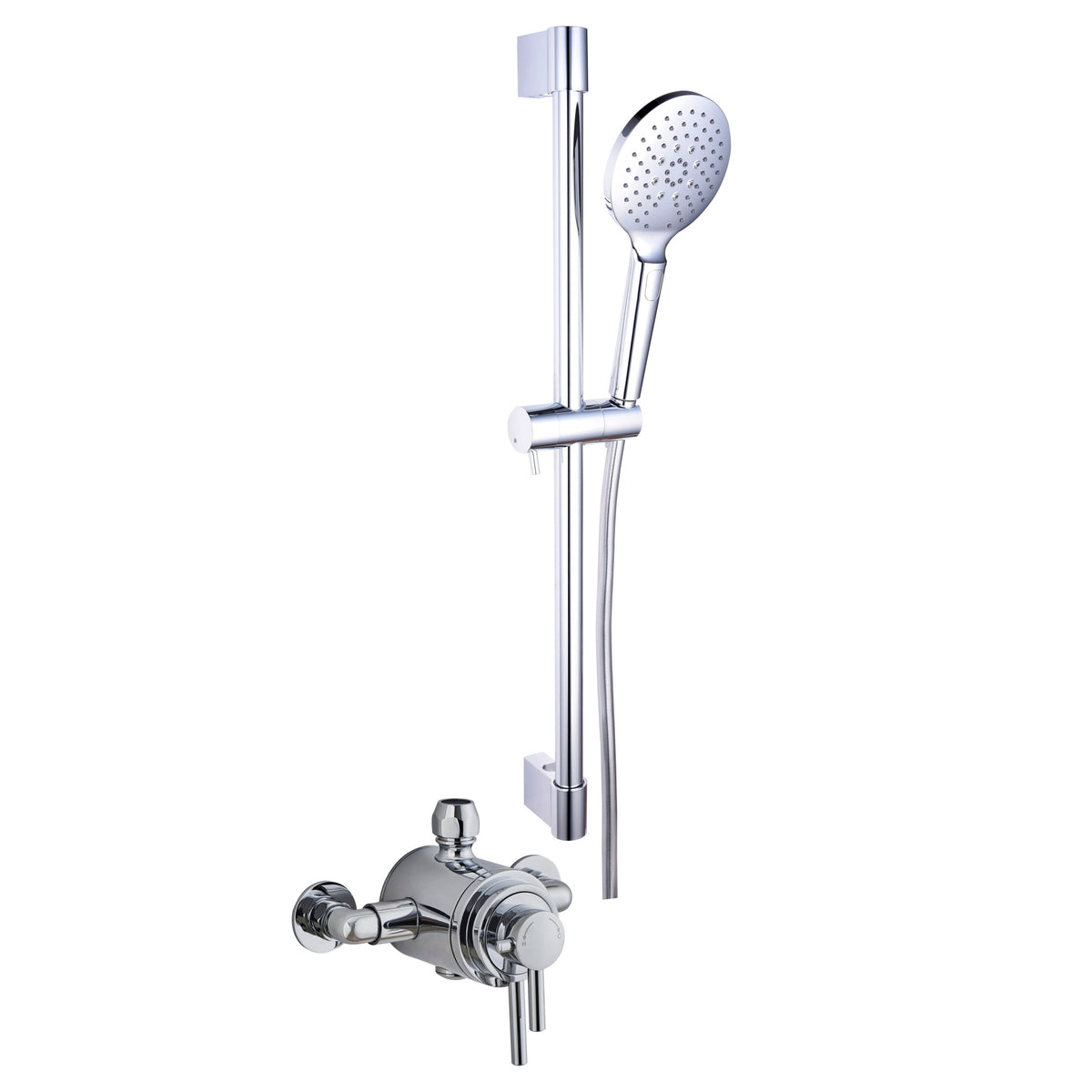 Tailored Conwy Concentric Dual Control Shower Riser Rail Kit, Chrome
