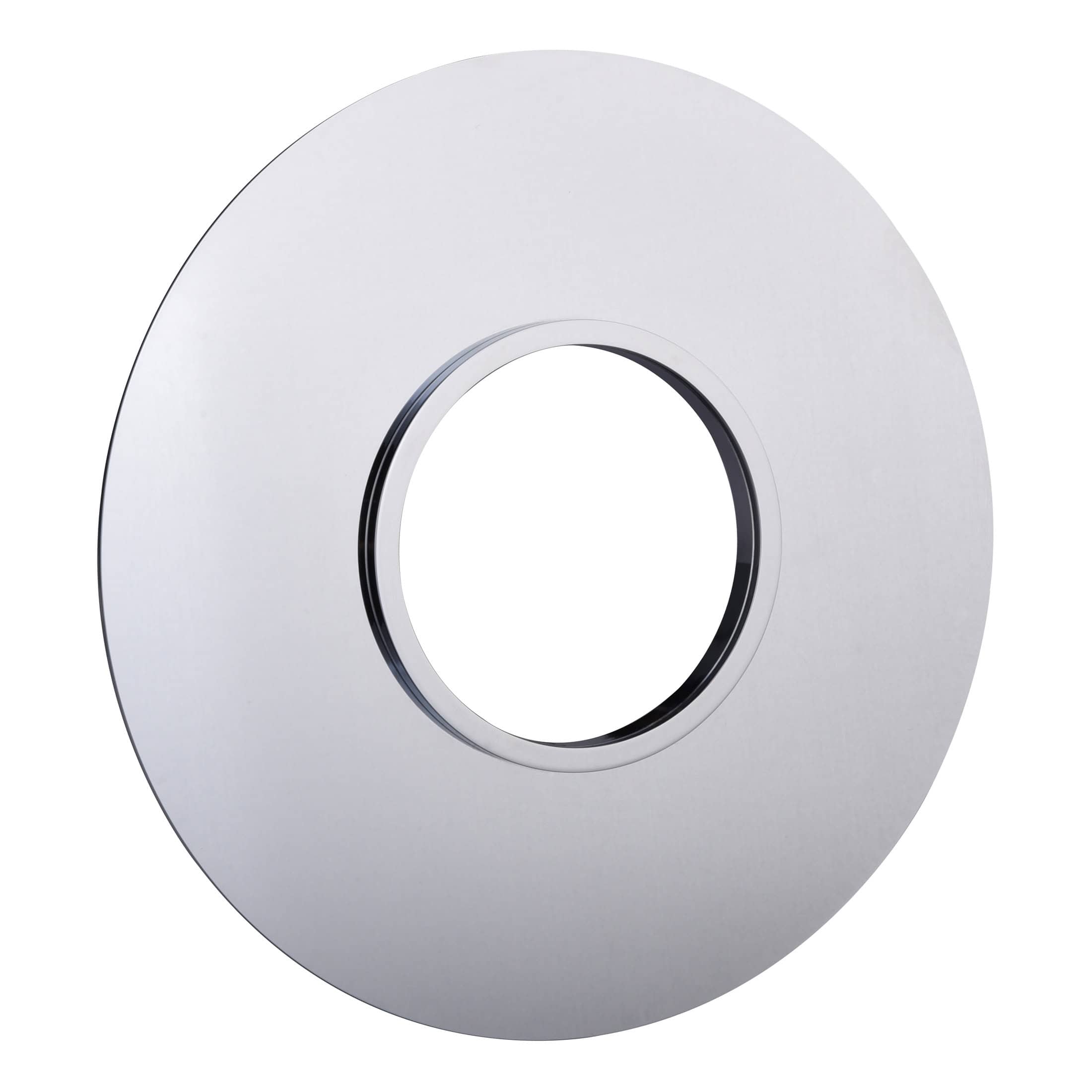 Minimalist silver flush plate for toilet cistern, modern bathroom accessory, easy to install, durable and sleek design. Perfect for enhancing bathroom aesthetics.