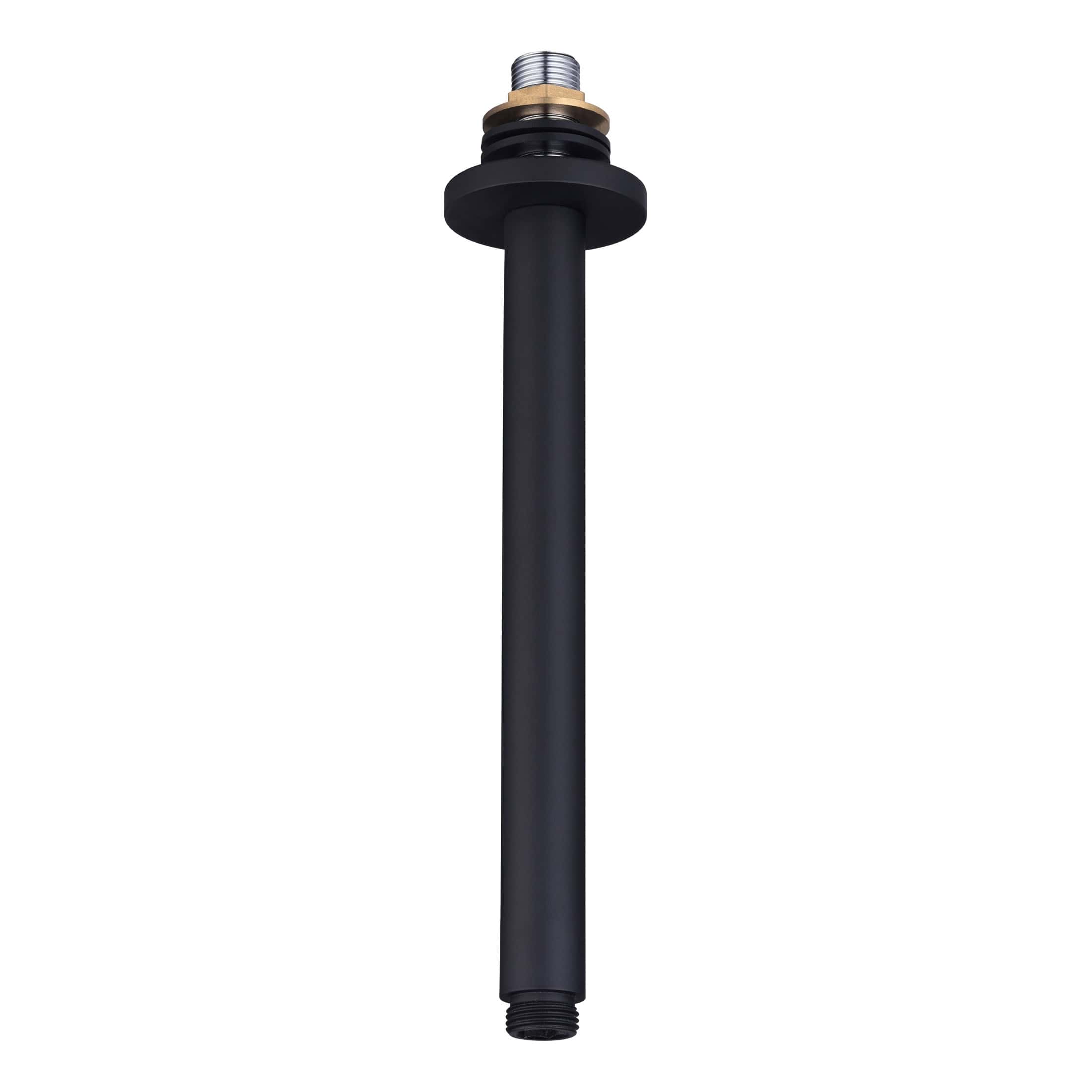 High-quality black bathroom tap spout with brass and ceramic components, designed for modern bathroom fixtures, easy to install and durable for long-term use.