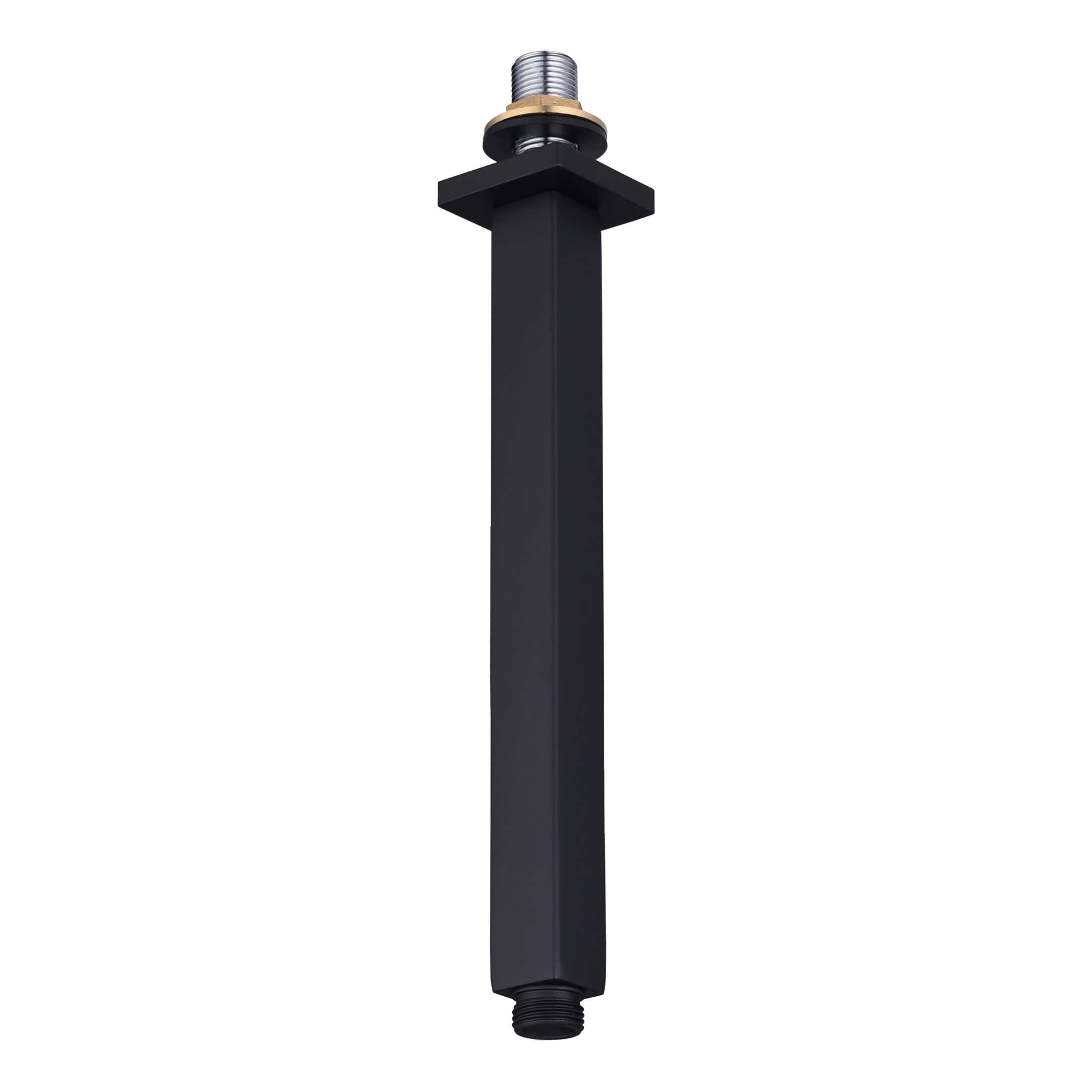 Black shower valve with brass fittings for modern bathroom upgrade. Durable, sleek design, suitable for various shower types and easy to install. Perfect for contemporary Bubly bathrooms.