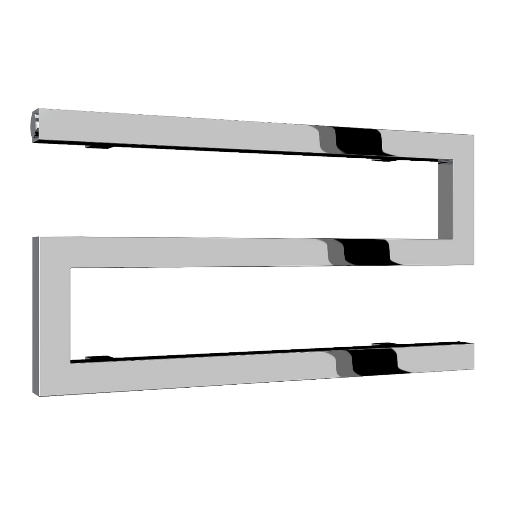 Reina Serpe Chrome Heated Towel Rail 270mm X 500mm