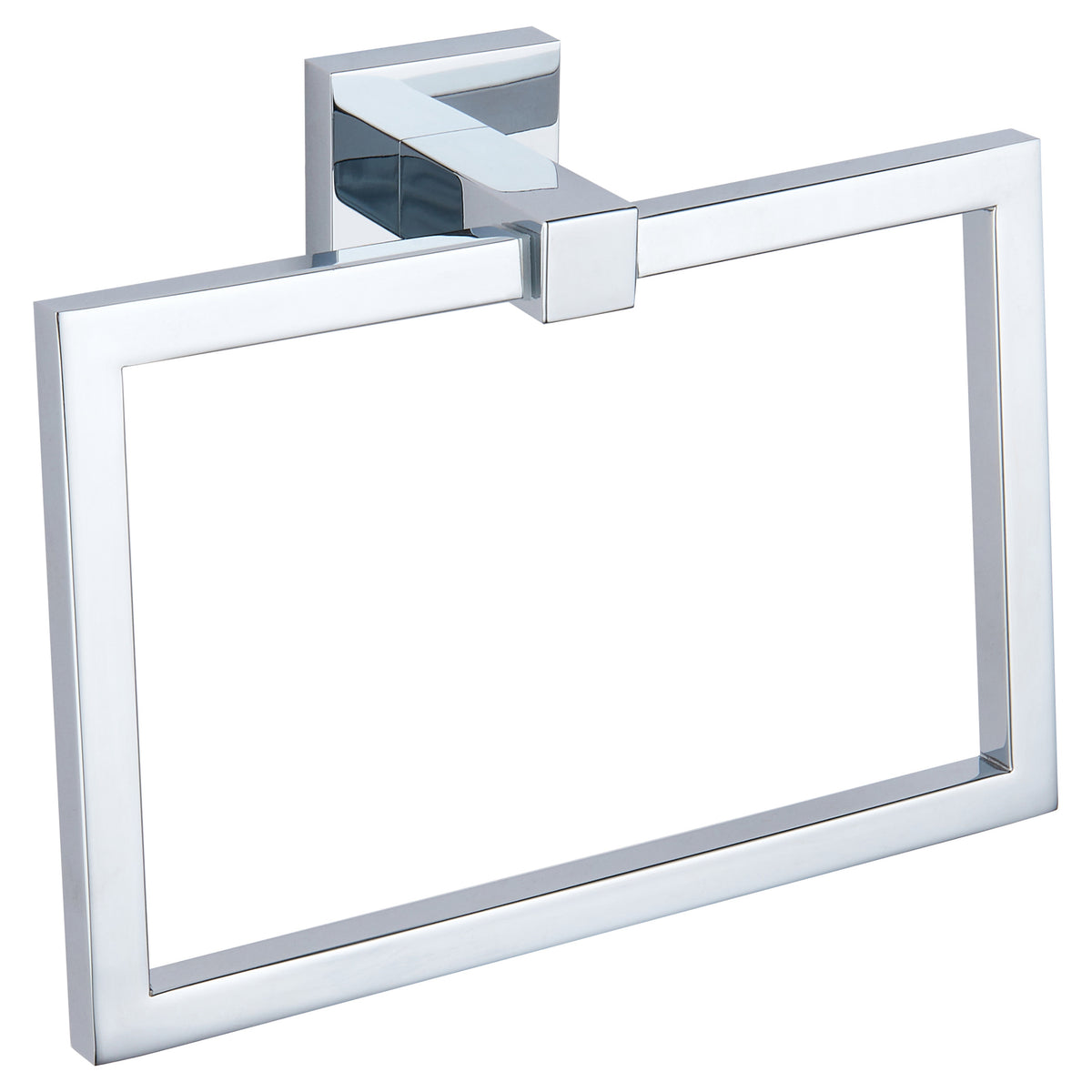 Tailored Sydney Square Towel Ring, Chrome