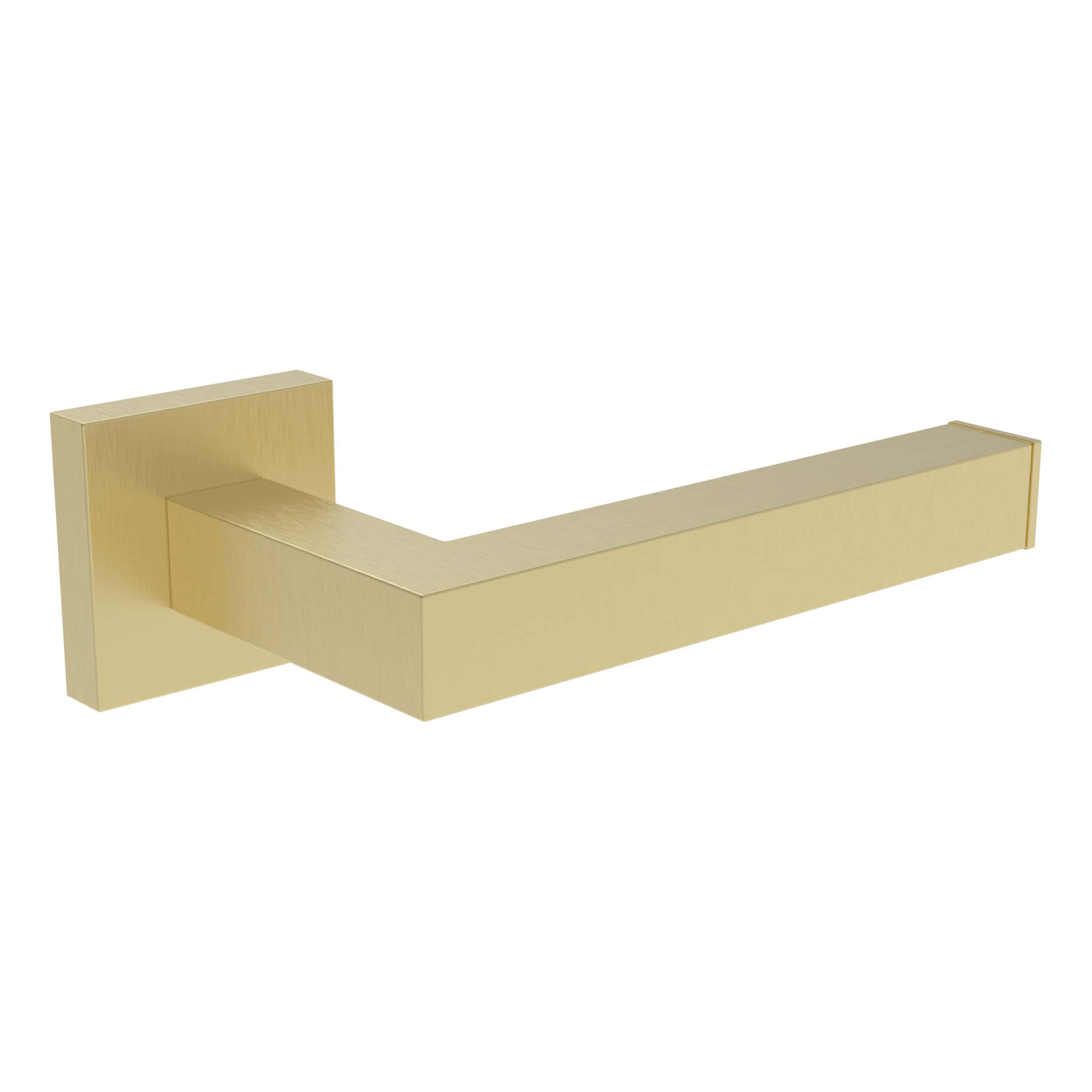 Gold bathroom towel holder - modern gold wall-mounted towel rail for bathrooms and spas, durable and stylish, perfect for contemporary bathroom decor and organisation.