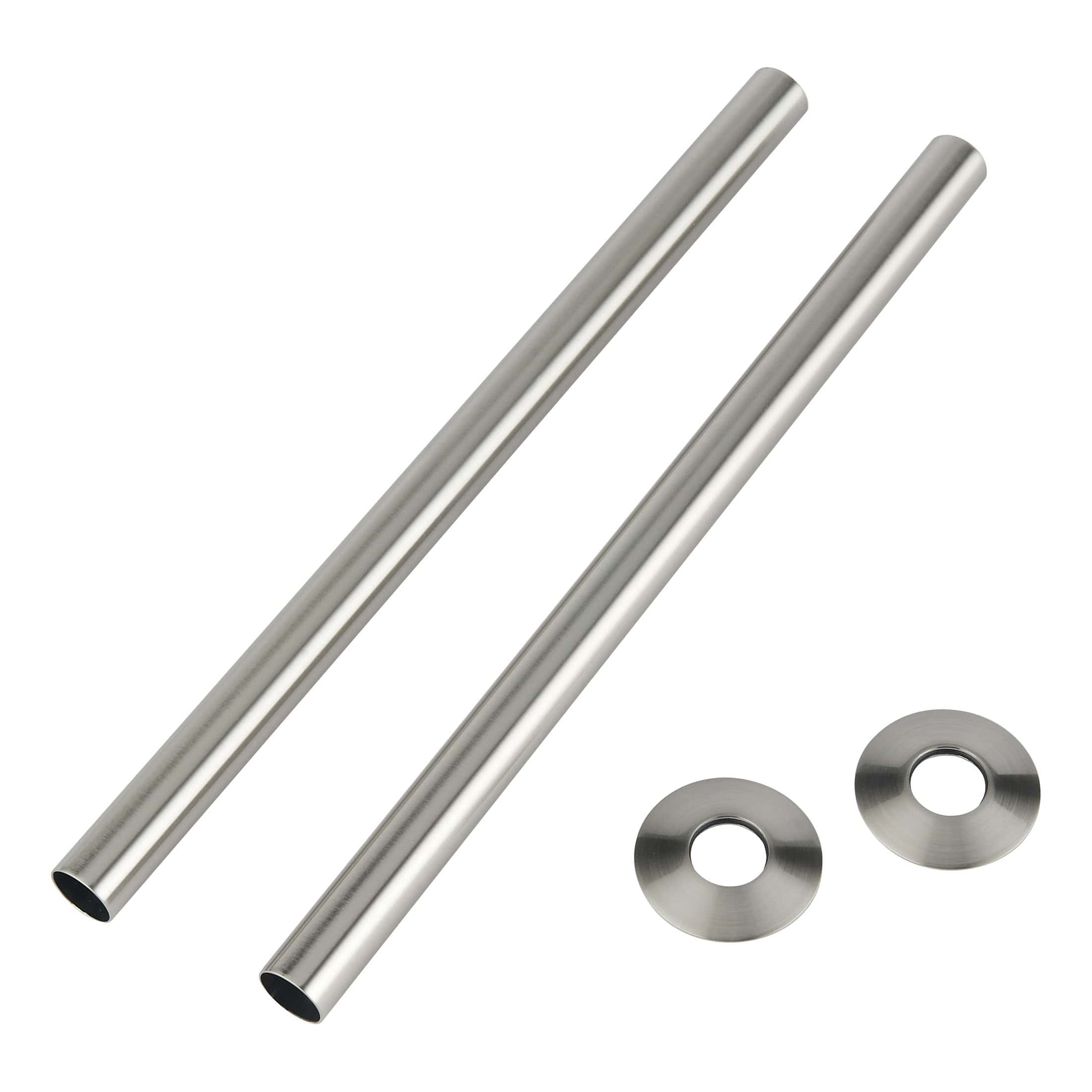 Polished stainless steel bathroom grab rails with mounting brackets for safety and support. Perfect for modern bathroom decor. Durable, rust-resistant grab bars for elderly and disabled accessibility.