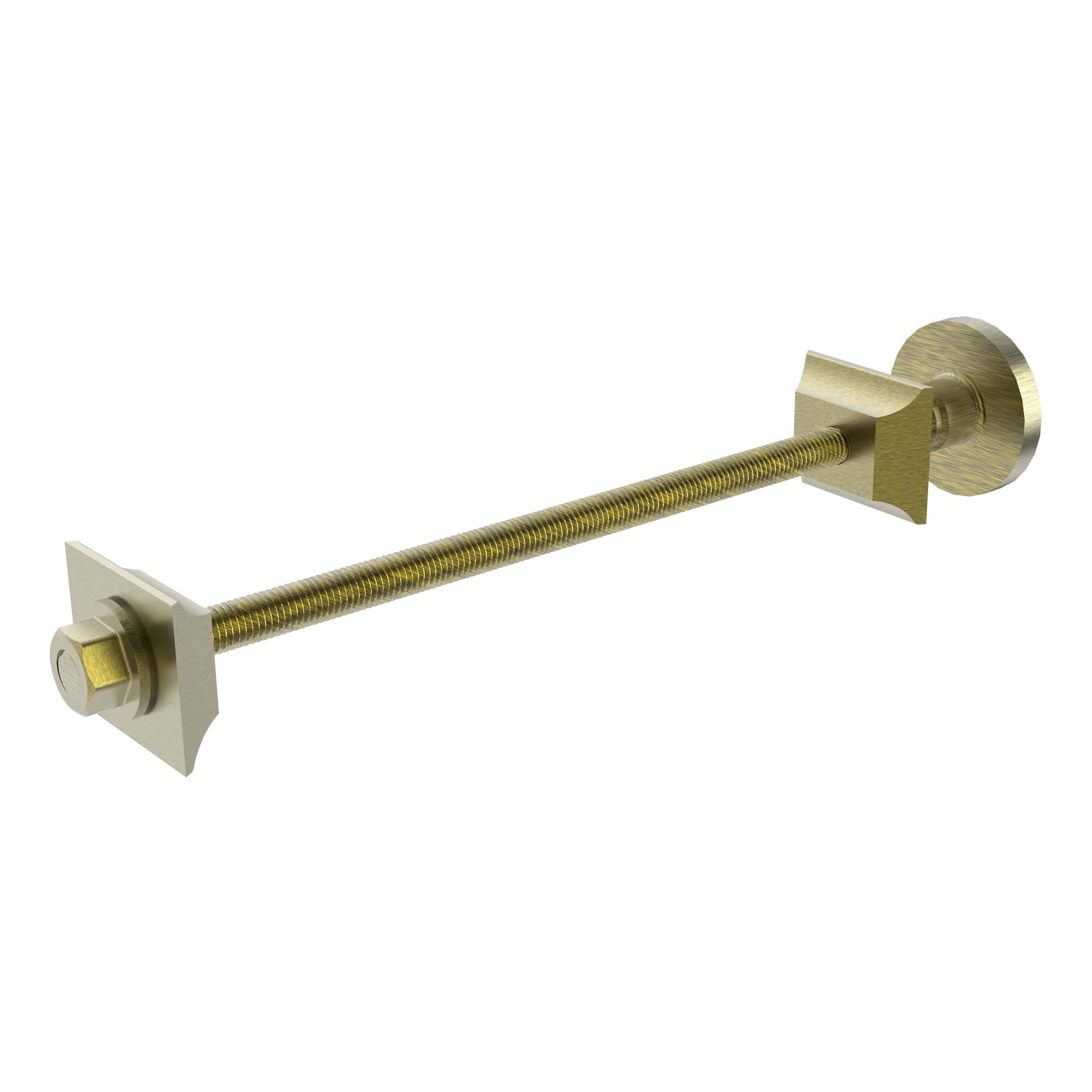 Flexible bathroom fitting support rod for secure fixture installation, durable brass construction, adjustable length, suitable for shower screens and bathroom accessories.