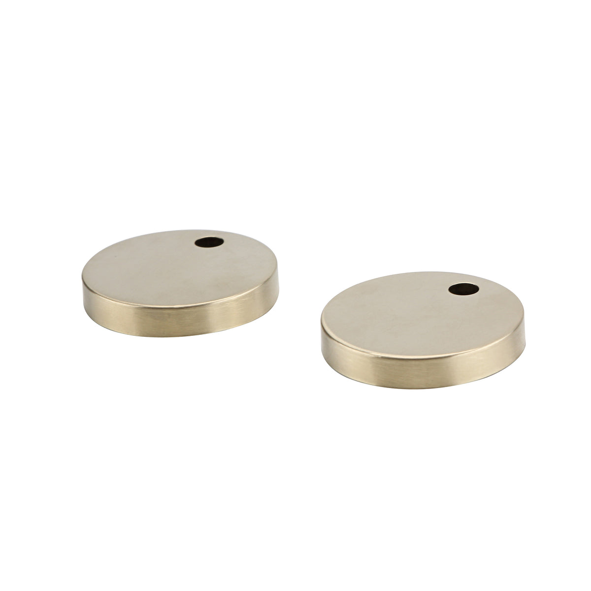Brushed brass toilet seat hinge covers fitted to RAKSEAT006-BB