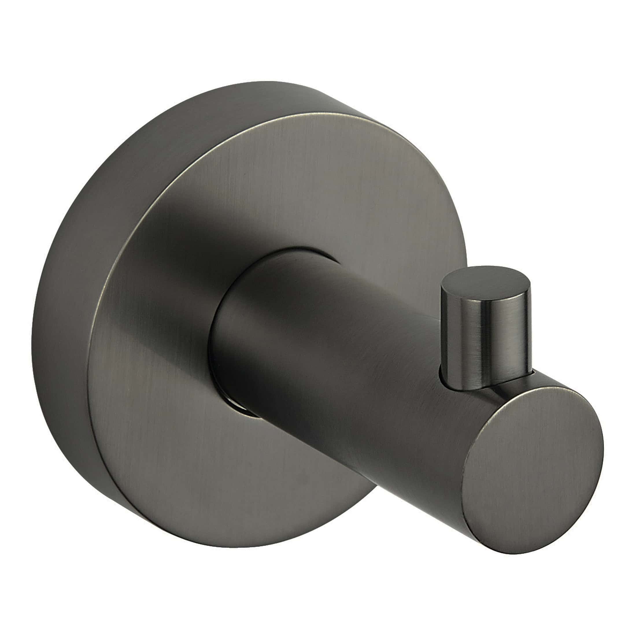 Sleek stainless steel bathroom hook with modern design, ideal for towel or robe hanging, durable and wall-mounted for stylish bathroom organisation.