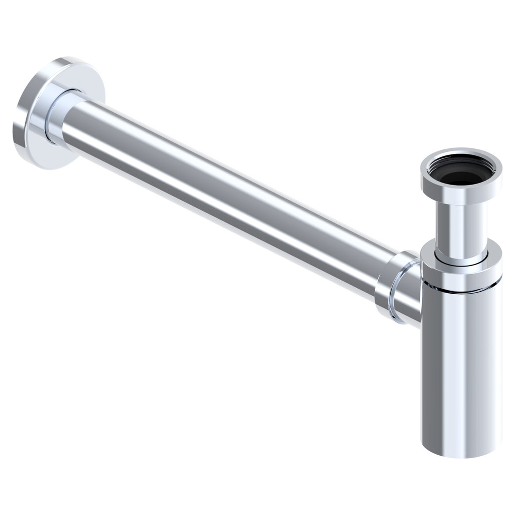 Tailored Modern Bottle Trap, Chrome