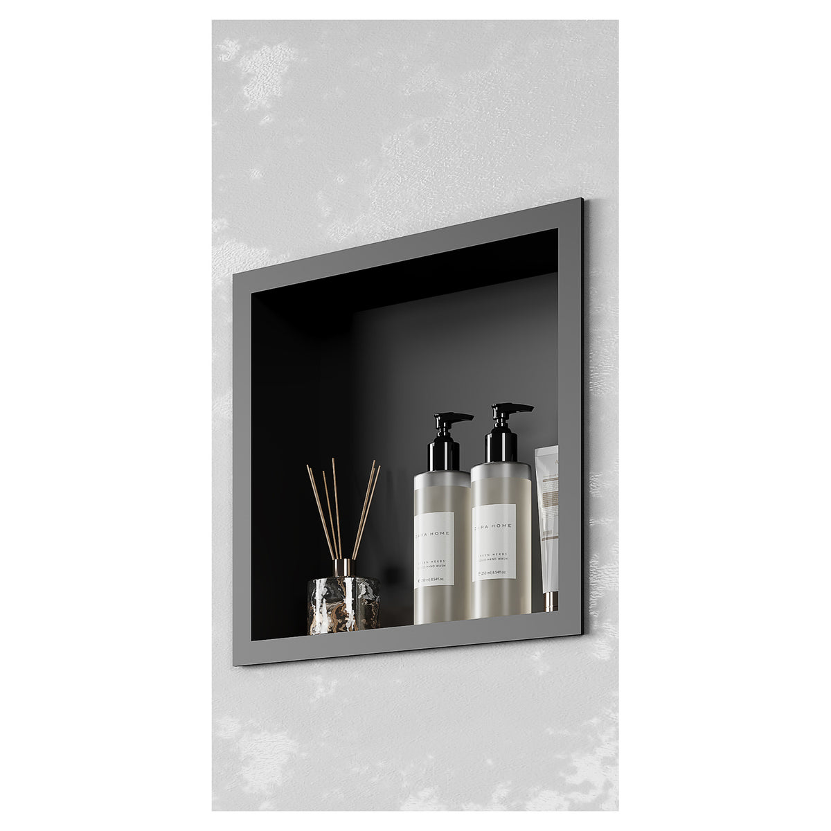 Tailored Gunmetal Shower Niche