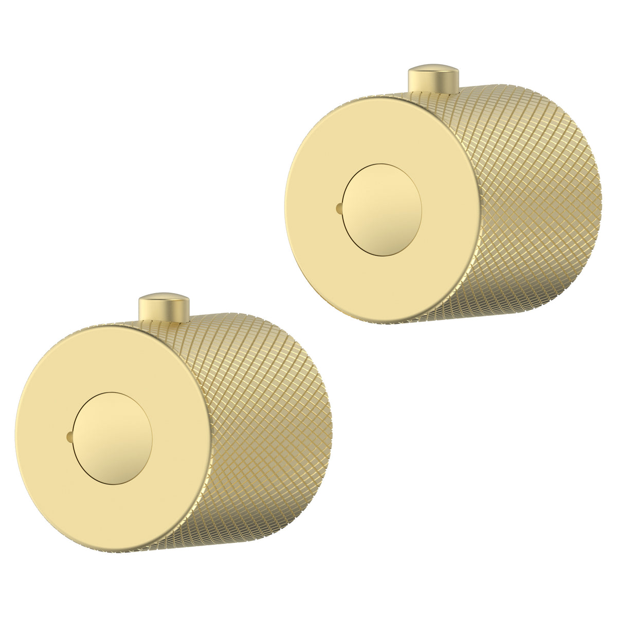Tailored Menai Round Knurled Handle Brushed Brass