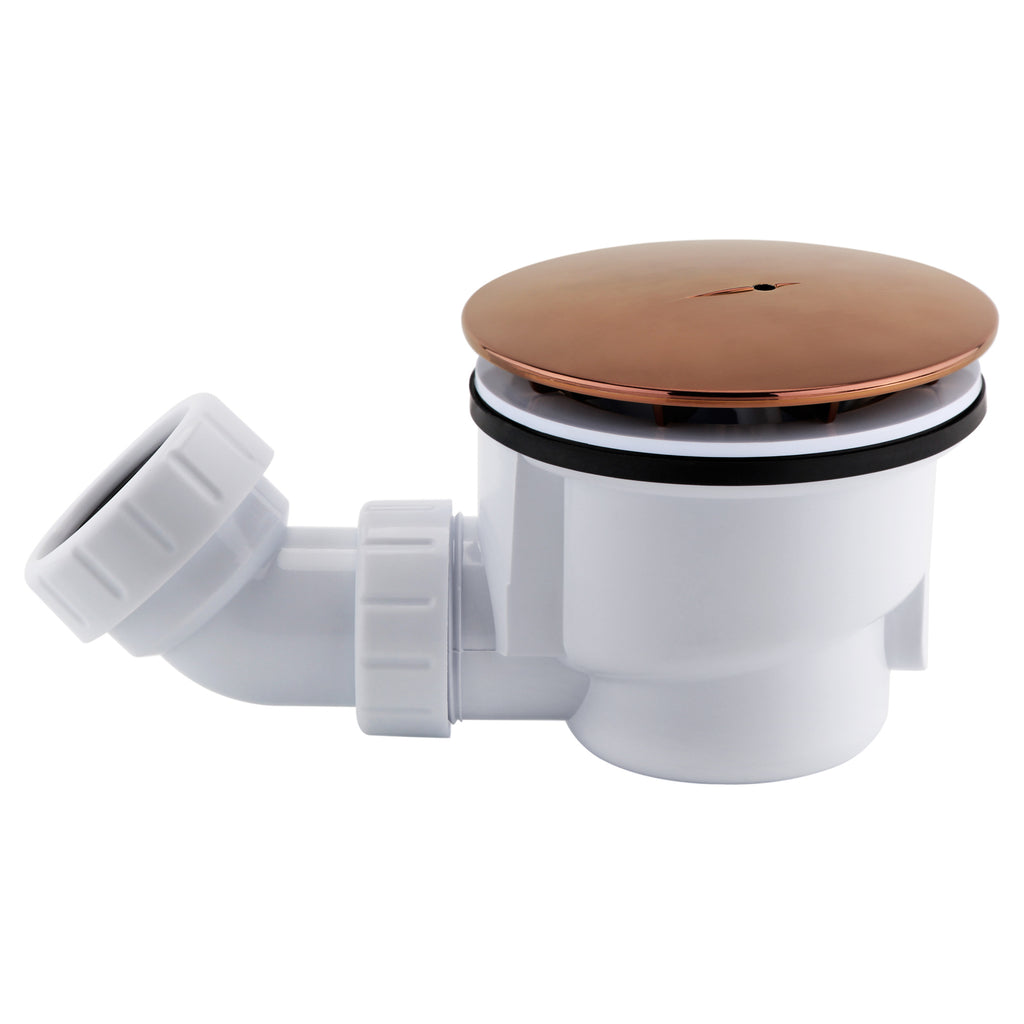 Tailored Premium 90mm High Flow Shower Waste with Brushed Bronze Cover