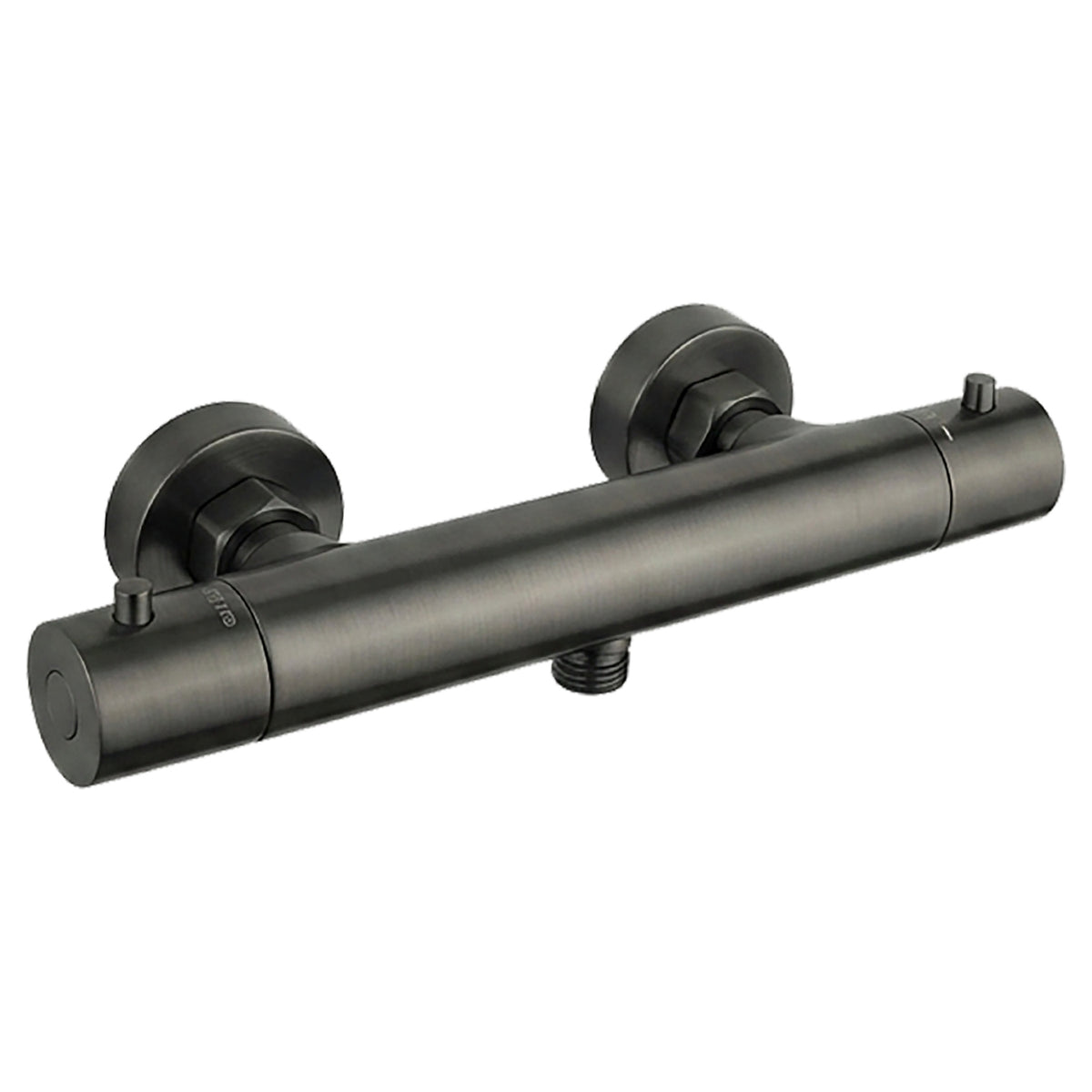 Tailored Round Thermostatic Bar Valve with Easy Fit Kit, Gunmetal