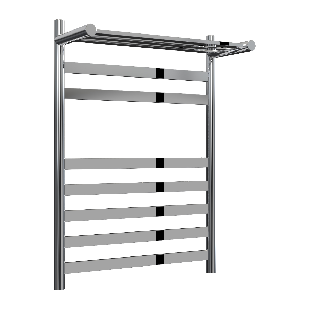 Reina Alento Polished Stainless Steel Heated Towel Rail 720mm X 530mm
