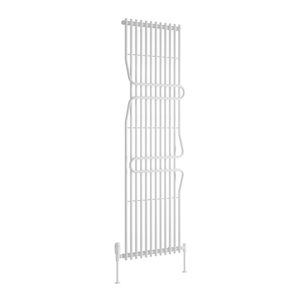 Reina Aletta White Designer Radiator 1800mm X 500mm