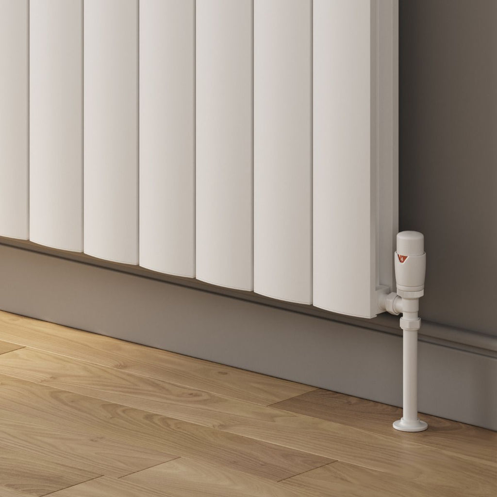 Reina Loco Horizontal Double White Designer Radiator