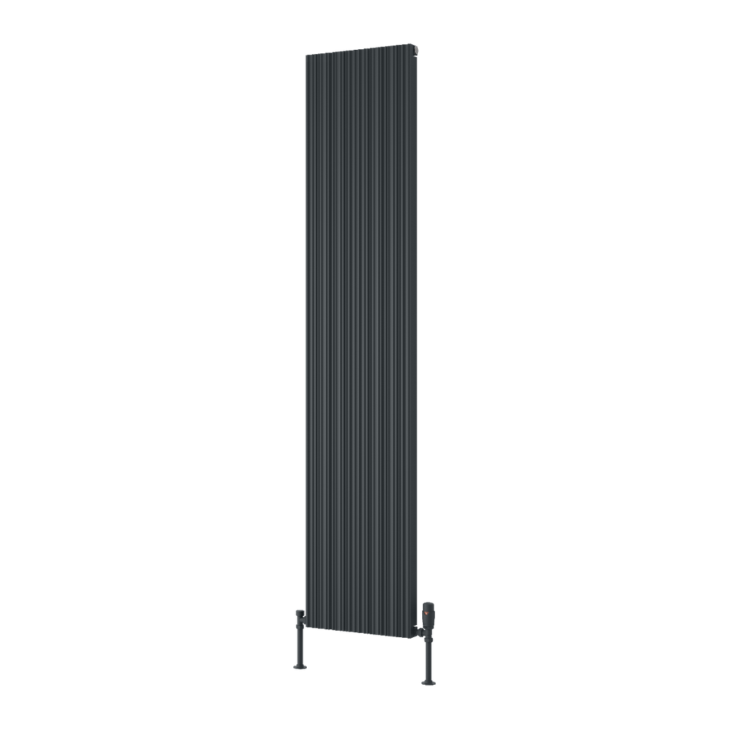 Reina Melvin Anthracite Designer Radiator 1800mm X 360mm