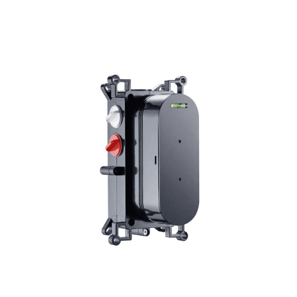 Valve actuator for bathroom plumbing systems, compact and reliable, ideal for controlling water flow in residential and commercial bathrooms.
