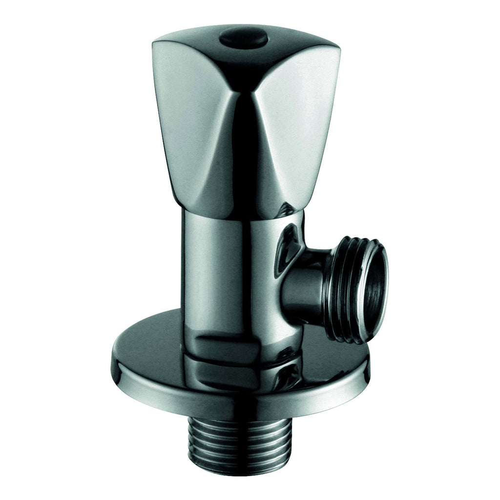 Shower valve with chrome finish, modern bathroom fixture for optimal water control and style. Ideal for bathroom renovations and design with high-quality materials.