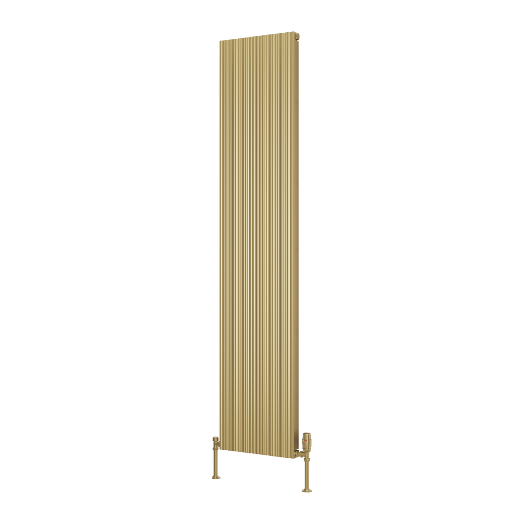 Reina Melvin Brass Designer Radiator 1800mm X 360mm
