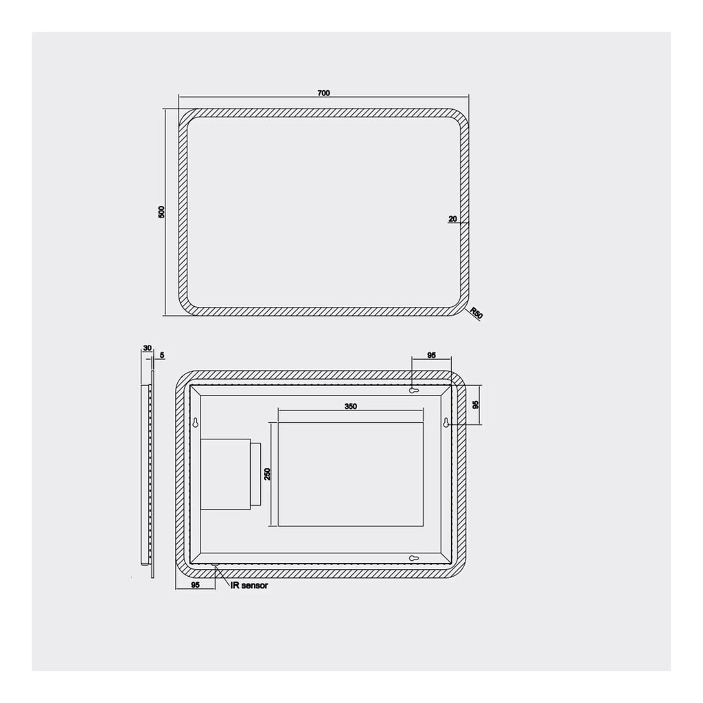 Optimal bathroom shower blueprint with detailed measurements and specifications for modern bathroom design. Perfect for planning high-quality Bubly Bathrooms layouts and renovations.
