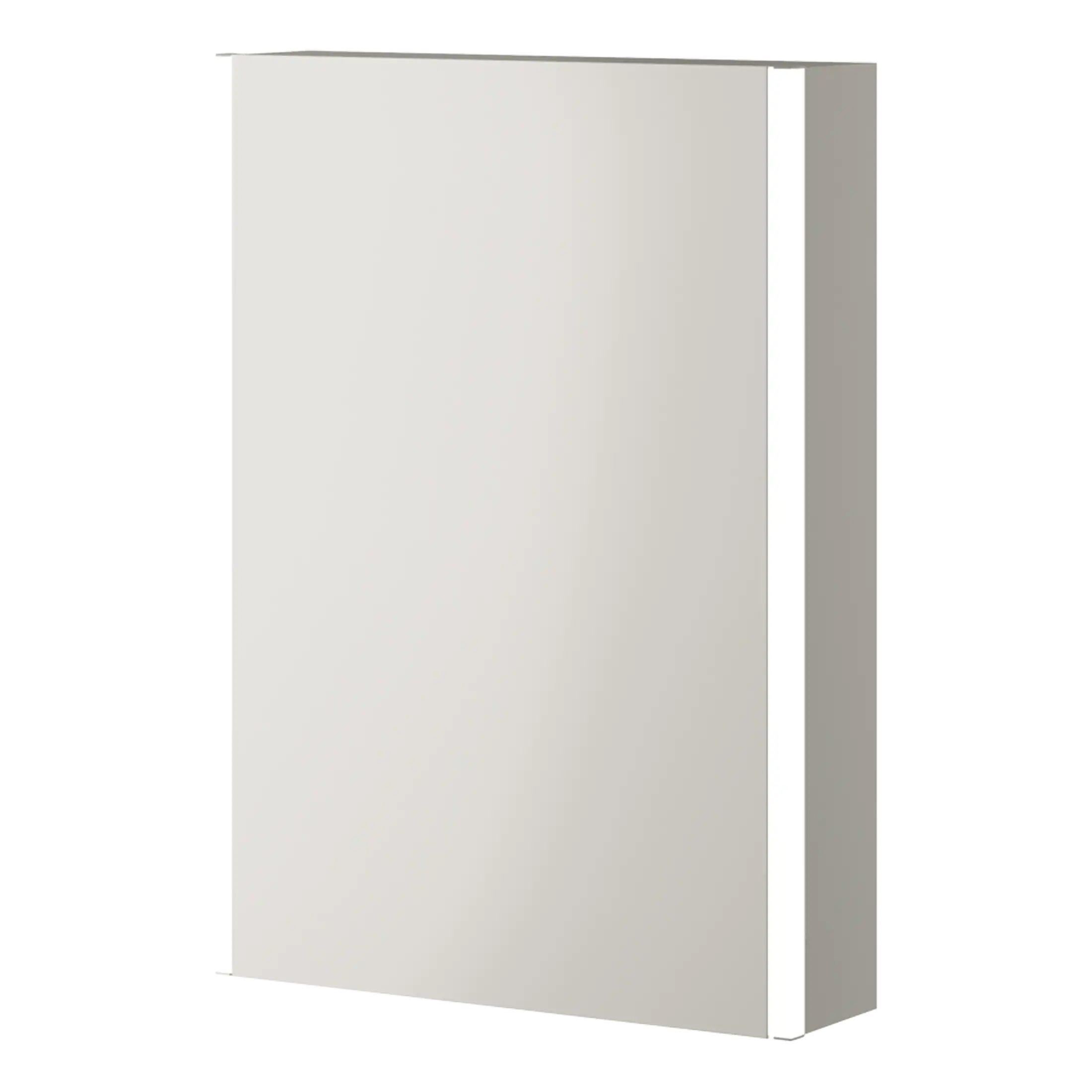 High-quality white bathroom medicine cabinet with sleek minimal design, perfect for modern bathrooms, providing ample storage space for toiletries and essentials.