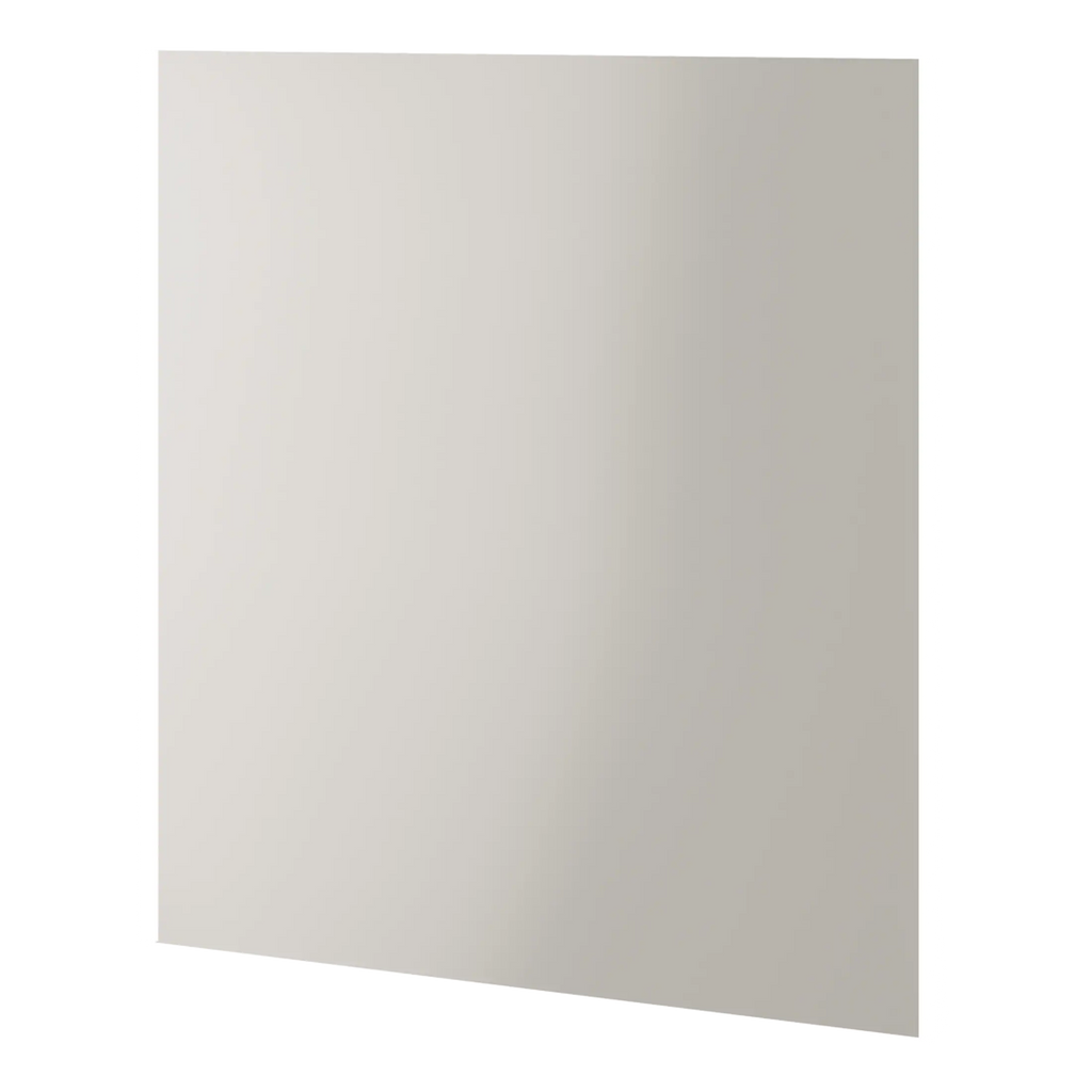 White bathroom mirror with clean edges, perfect for contemporary bathroom renovation, combining style and functionality with high-quality materials.