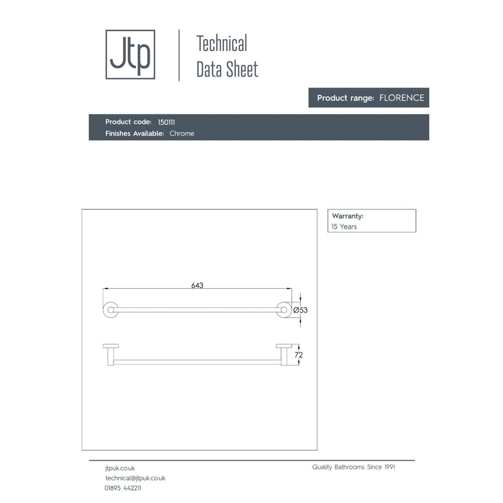 Contemporary chrome bathroom towel rail with sleek design, ideal for modern Bubly bathrooms. Perfect for stylish and functional bathroom heating and towel drying.