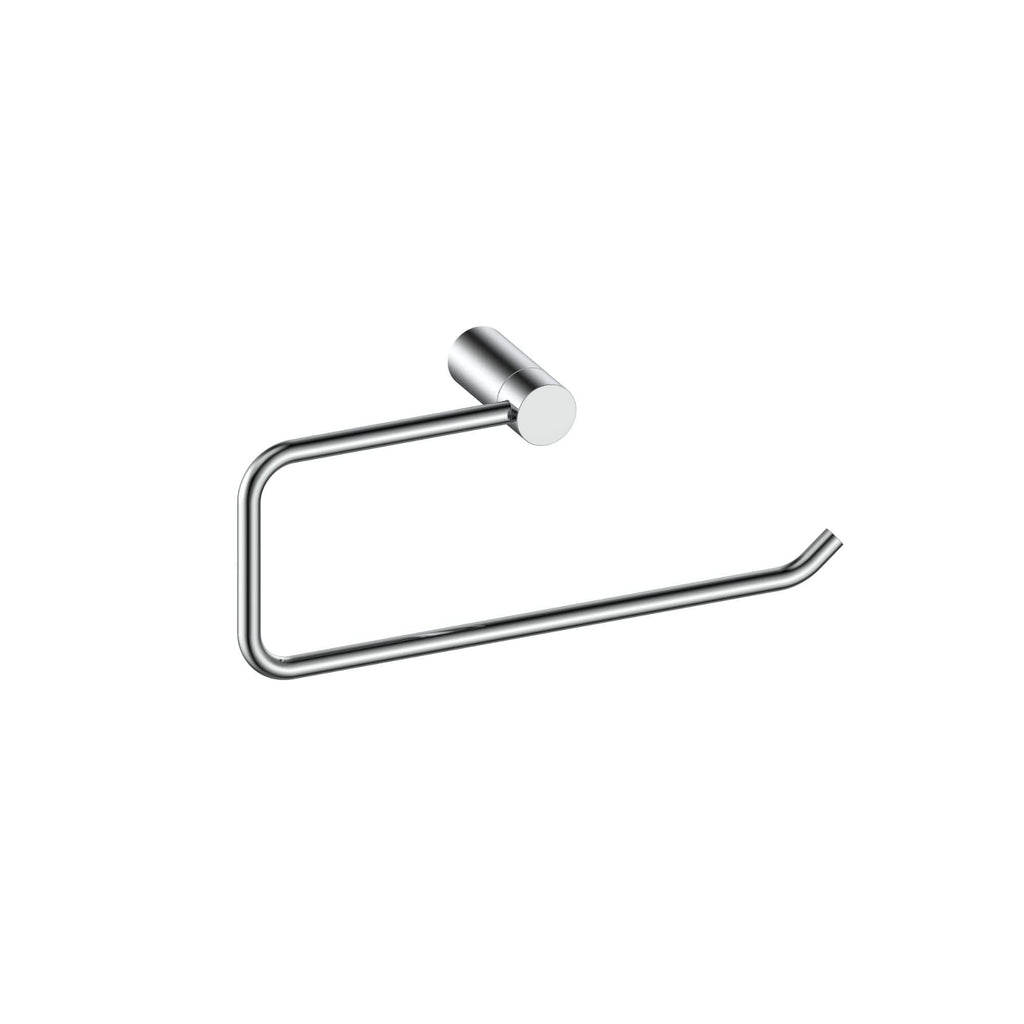 Stainless steel toilet paper holder with a modern, minimalist design for bathroom decor. Easy to install, durable, and rust-resistant, ideal for adding convenience and style to your bathroom.