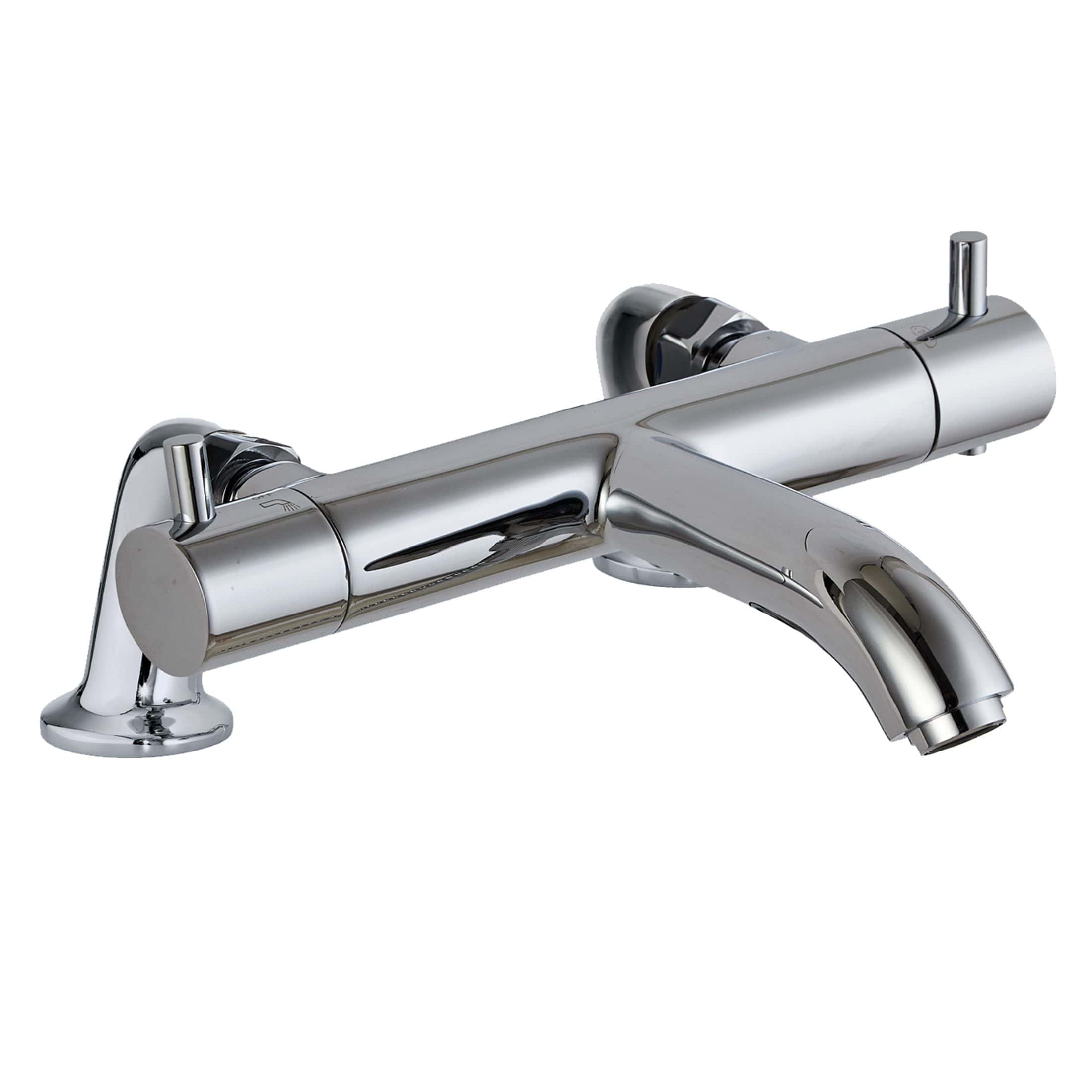 Chrome single-handle kitchen tap with modern design, suitable for contemporary bathrooms and kitchens, manufactured by Bubly Bathrooms UK.