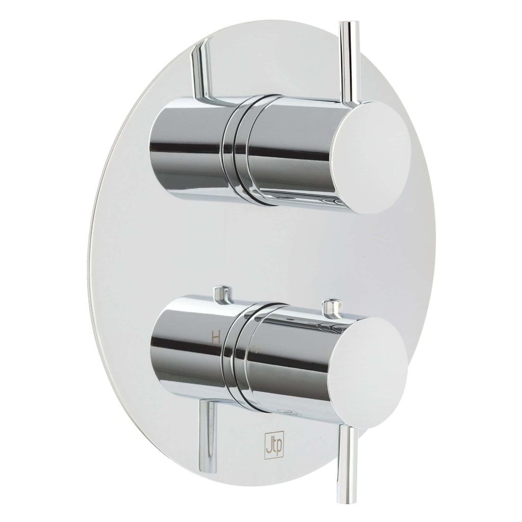 Sleek chrome bathroom mixer tap with dual controls for precise temperature and flow regulation, ideal for modern bathroom renovation and plumbing upgrades.