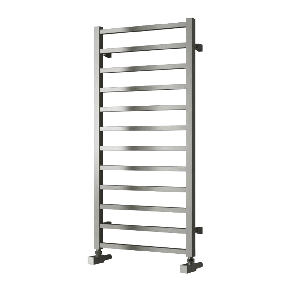 Reina Arden Brushed Stainless Steel Heated Towel Rail 500mm X 500mm