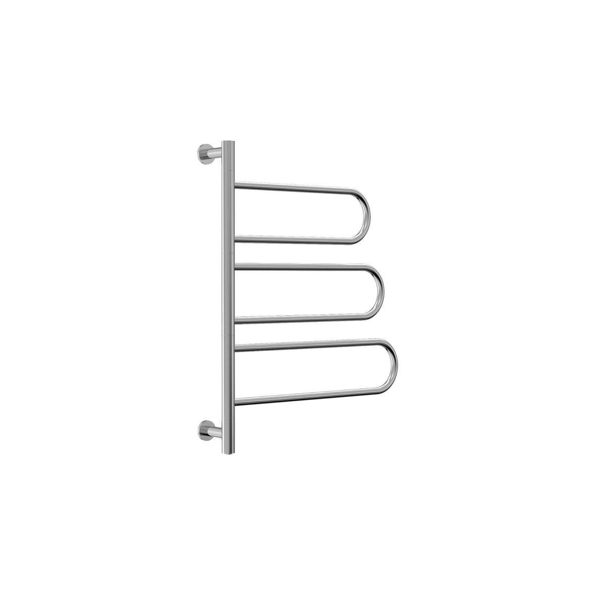 Reina Orne Polished Stainless Steel Electric Heated Towel Rail 750mm X 550mm