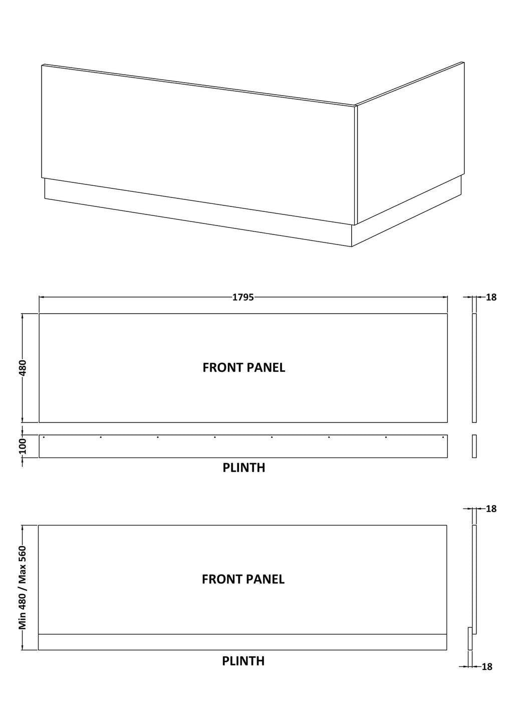Modern bathroom vanity unit with sleek front panels and customisable plinths, perfect for contemporary bathroom designs. Durable, stylish, and functional for optimal bathroom storage and organisation.
