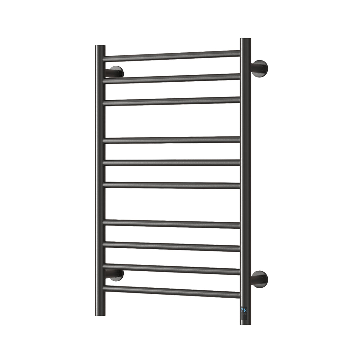 Reina Arnage Brushed Gun Metal Electric Heated Towel Rail 800mm X 500mm
