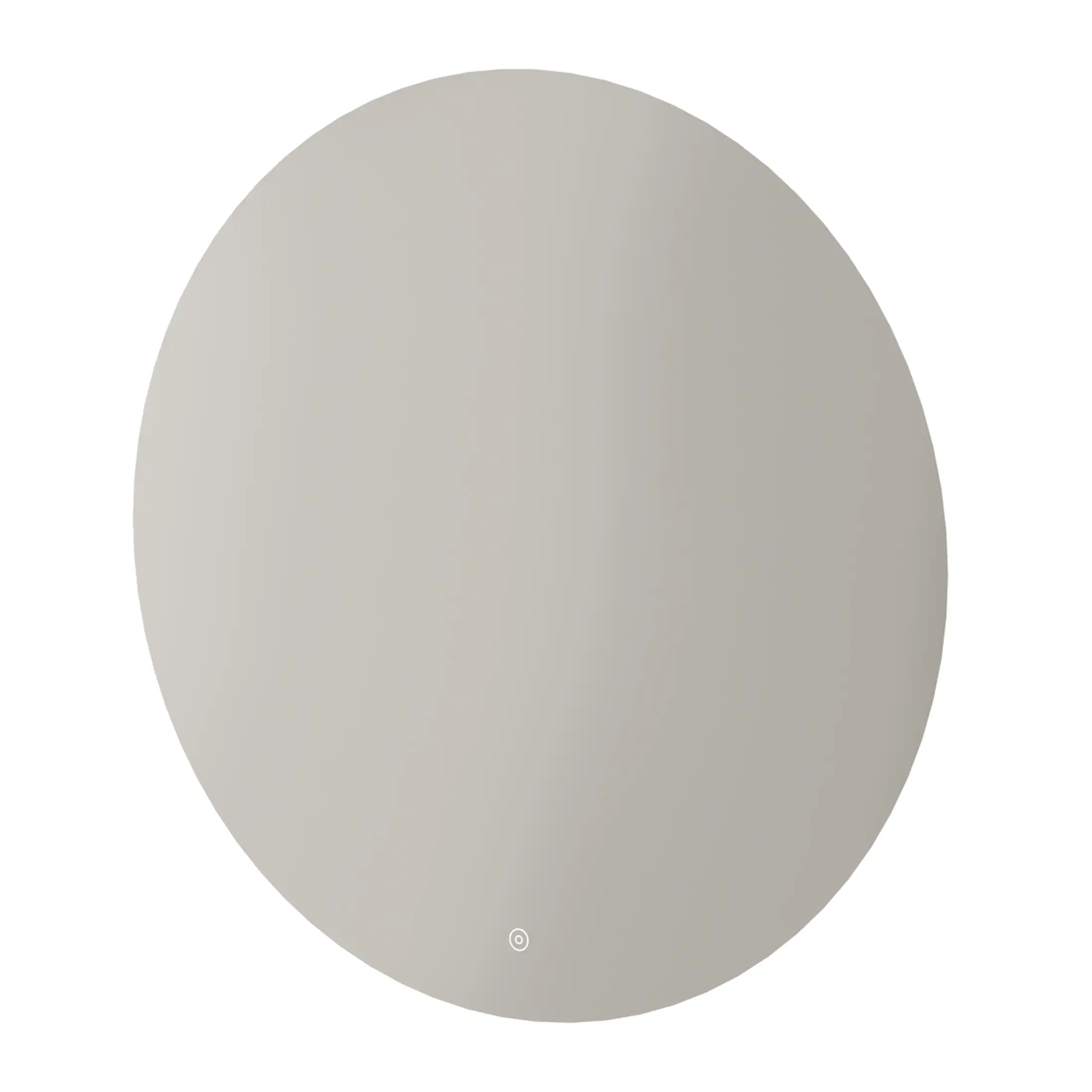 A minimalist round mirror with a sleek silver frame, ideal for modern bathroom bathroom decor and creating an illusion of space.