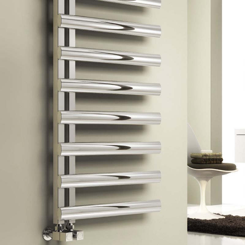 Reina Cavo Brushed Stainless Steel Heated Towel Rail