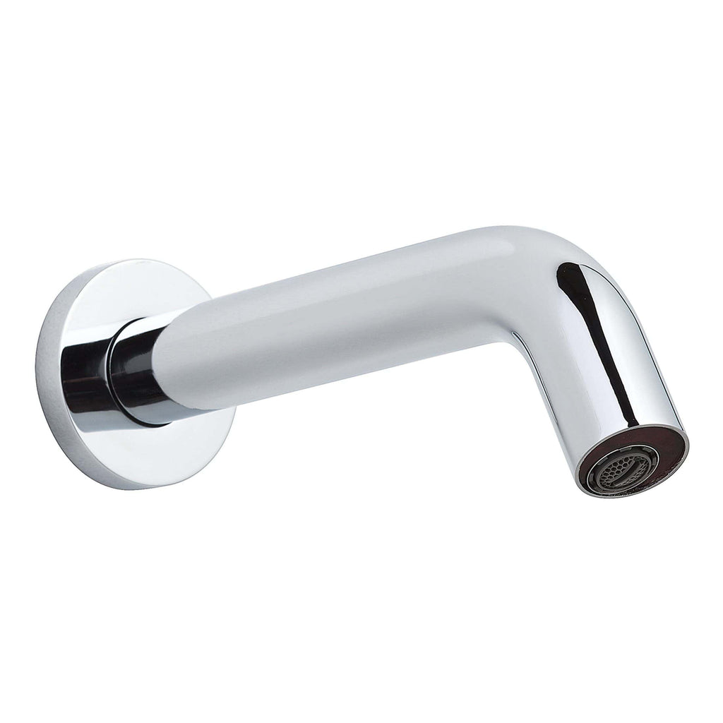 Sleek chrome bathroom tap with modern minimalist design, ideal for stylish bathroom renovations and upgrades. Perfect for contemporary bathroom settings, providing durability and elegance.