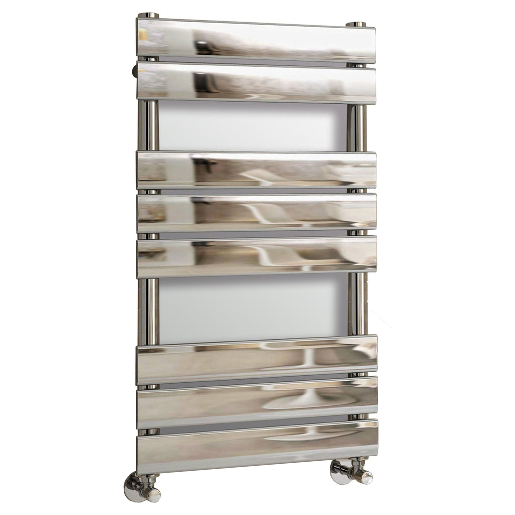 Tailored Queenstown Vertical Designer Towel Radiator - Chrome, 800mm x 450mm - view 1