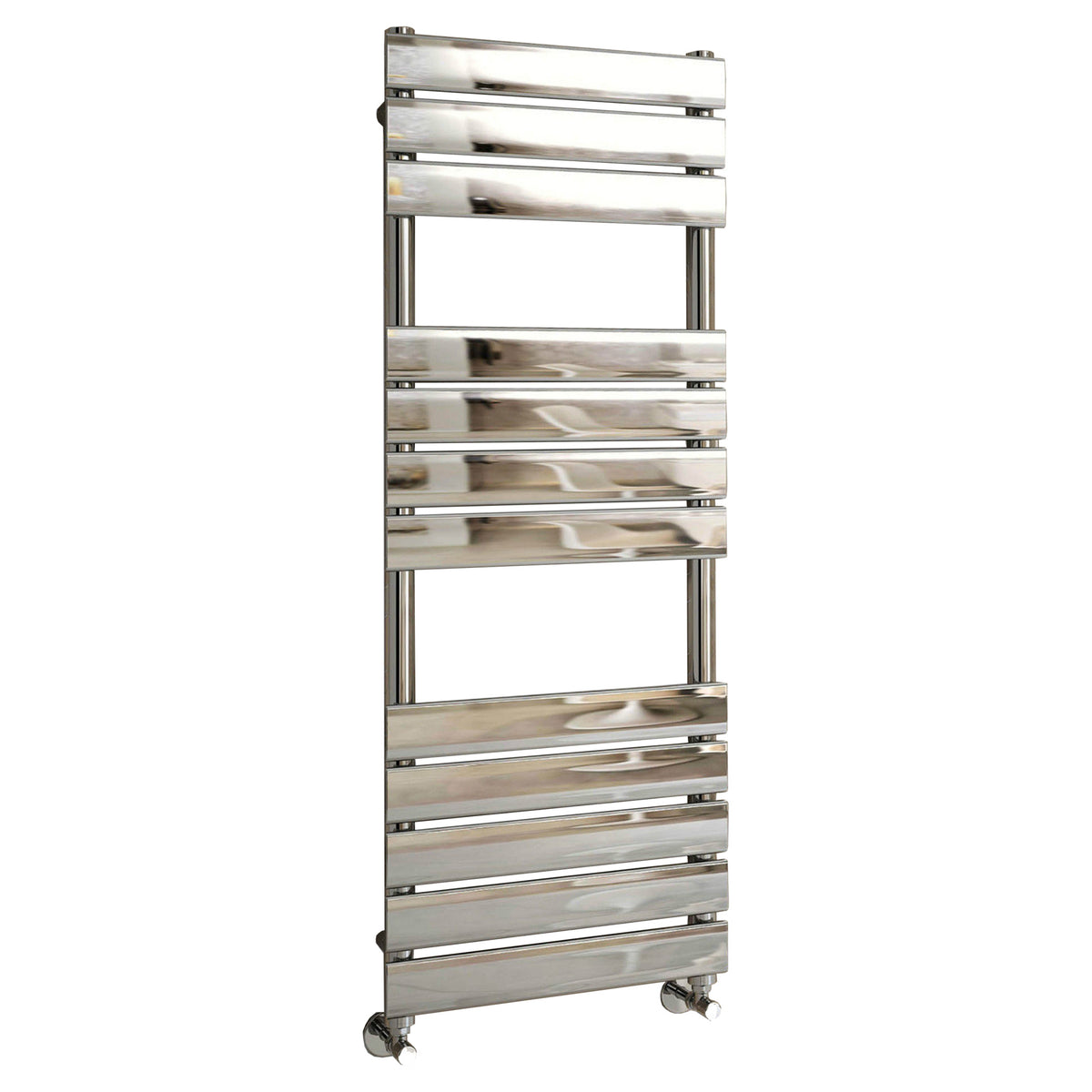 Tailored Queenstown Vertical Designer Towel Radiator - Chrome, 1200mm x 450mm