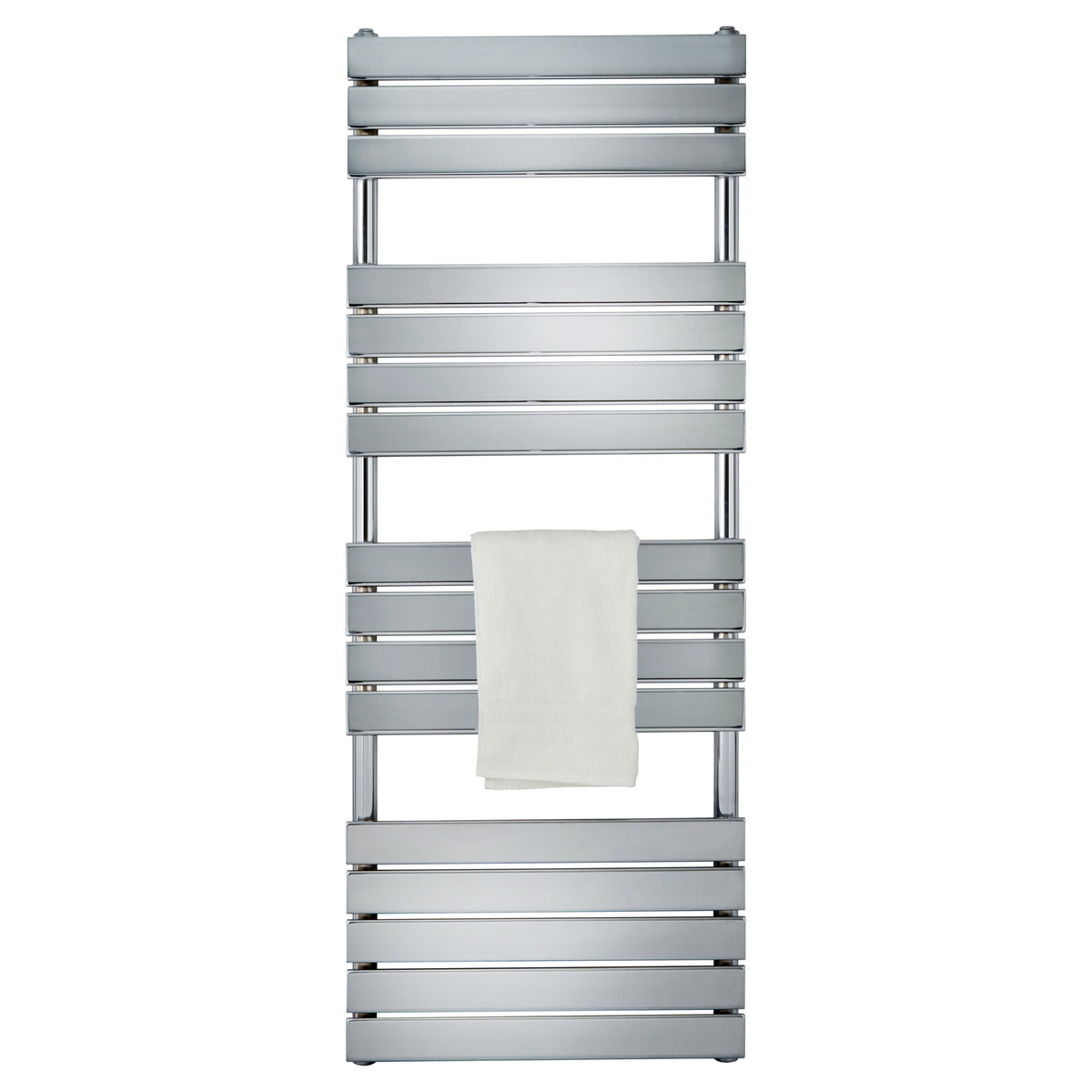 Tailored Queenstown Vertical Designer Towel Radiator - Chrome, 1600mm X 600mm - view 2