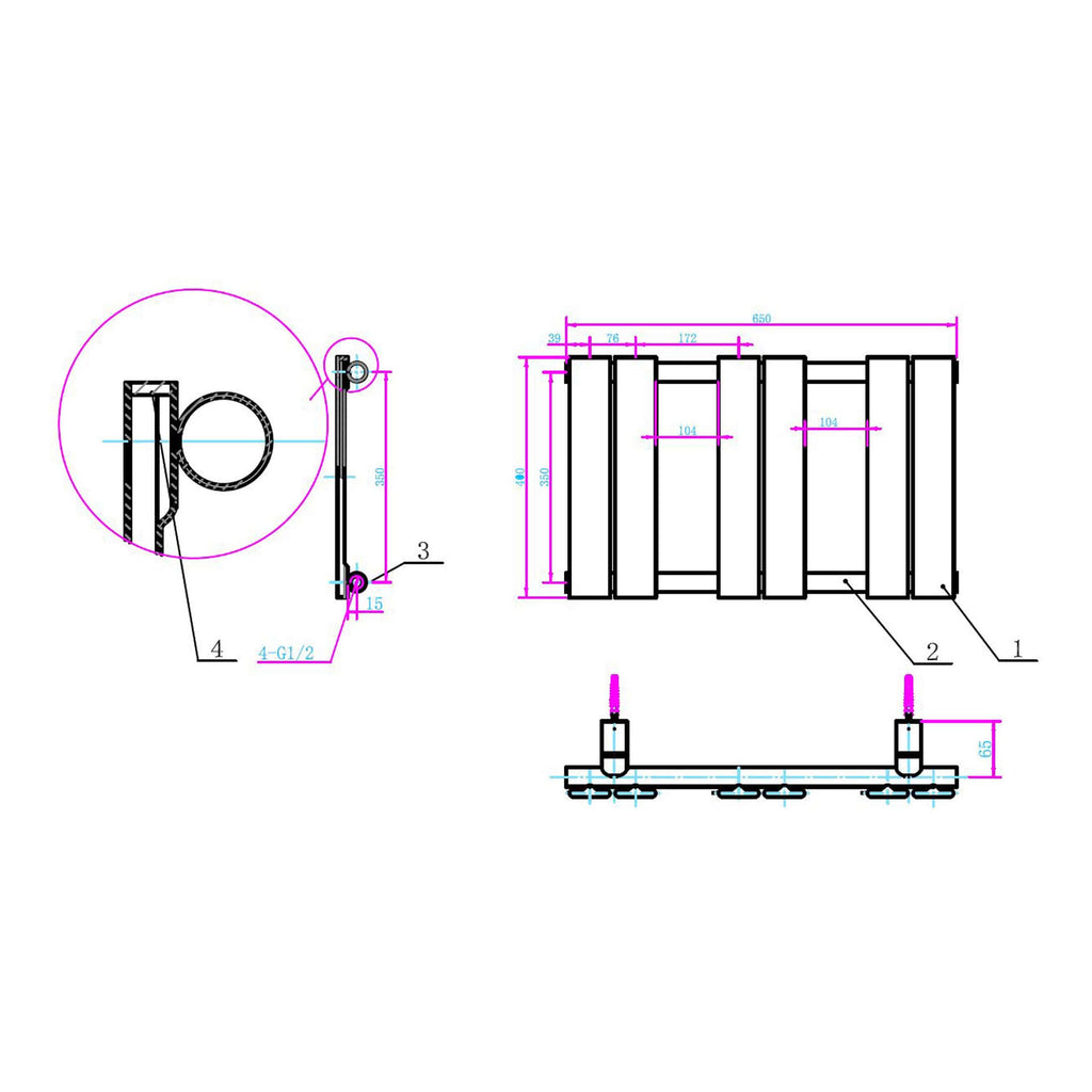 High-quality bathroom plumbing technical drawing for Bubly Bathrooms, featuring detailed measurements and installation specifications for modern bathroom fixtures and fittings.
