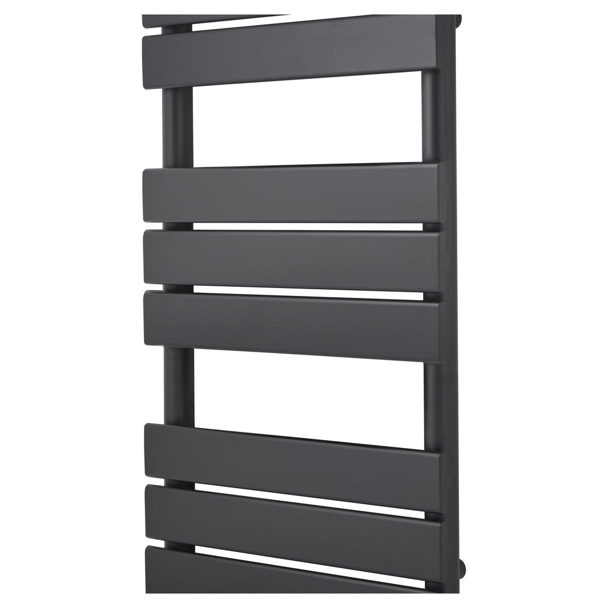 Tailored Queenstown Vertical Designer Towel Radiator - Anthracite, 800mm x 450mm - view 1