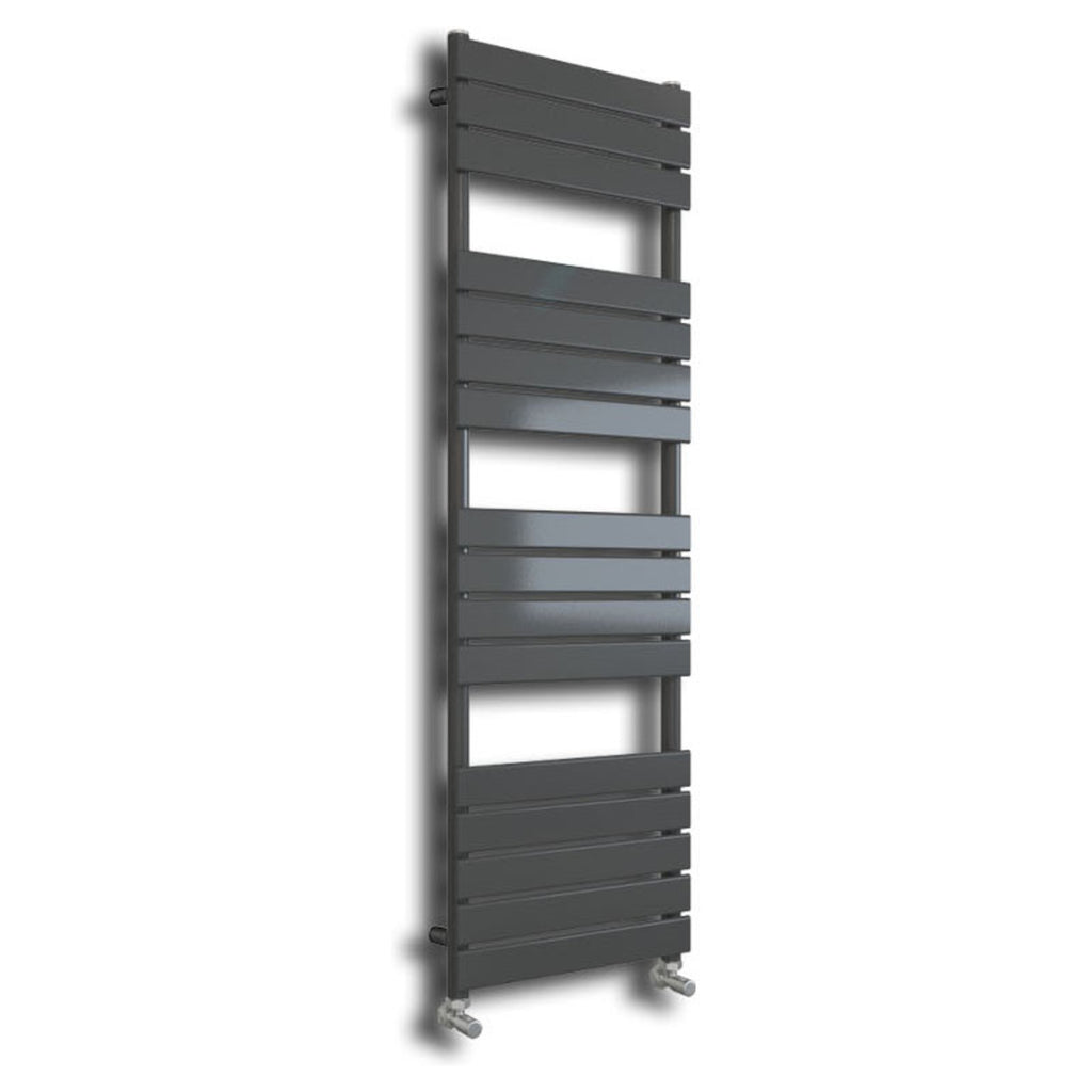 Tailored Queenstown Vertical Designer Towel Radiator - Anthracite, 1600mm X 600mm